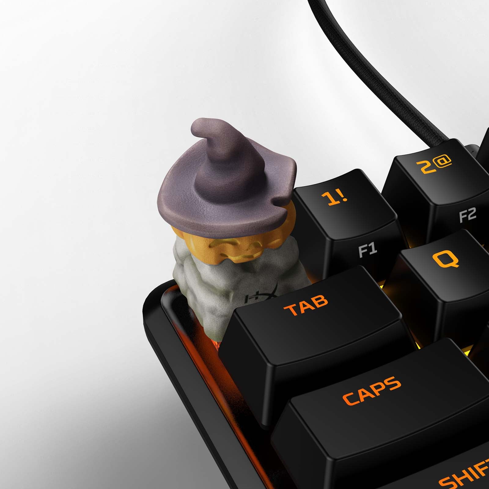 HX3D Custom Keycap - Patty the Pumpkin Design for Mechanical Keyboards | Perfect for Halloween, Gaming & Typing Enthusiasts