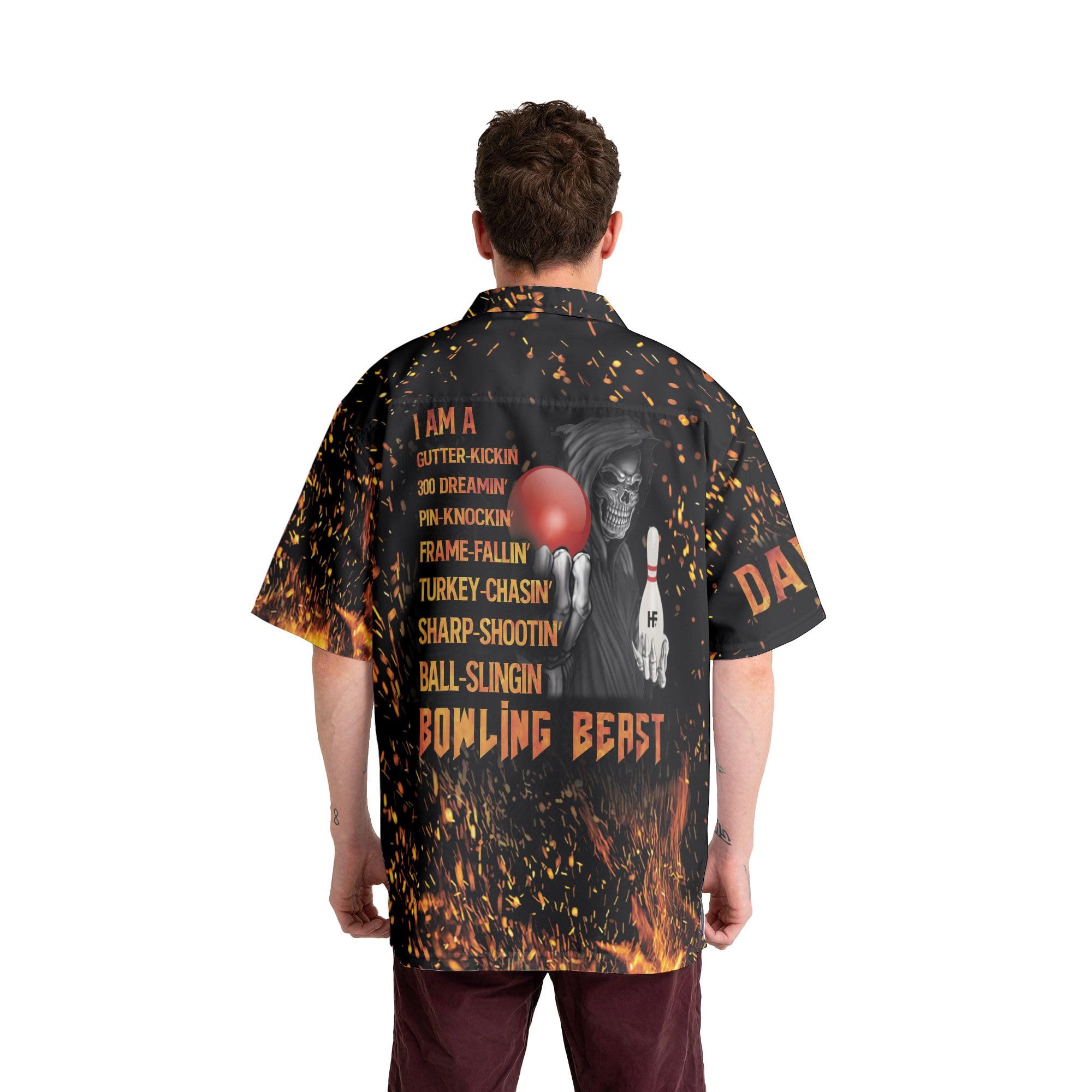 Custom Personalized Bowling Shirts with Names for Men & Women - Stylish Hawaiian Bowling Team Shirts - Perfect for Bowling Leagues, Tournaments & Casual Wear