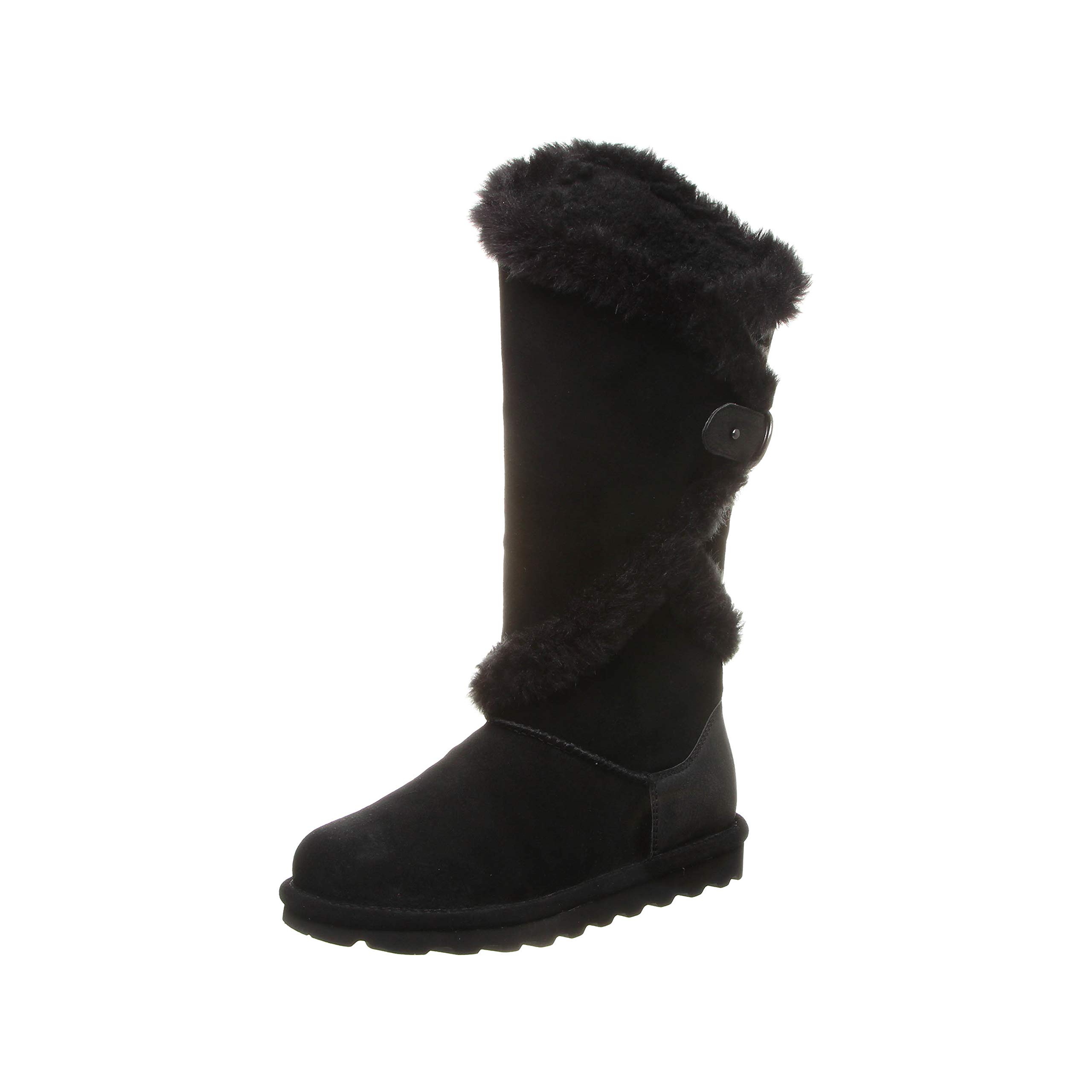 BEARPAW Women's Sheilah Tall Winter Boots - Classic Suede Slip-On Ankle Boots for Women | Warm & Comfortable Snow Boots | Multiple Colors Available | Perfect for Cold Weather, Snow Days & Outdoor Activities