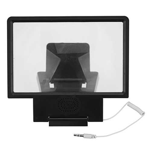 Bakeey 3D Eye Protection HD Screen Magnifier with HIFI Sound - Phone Screen Enlarger Holder for Watching Movies & Reading - Perfect for Bed, Sofa & Travel Use