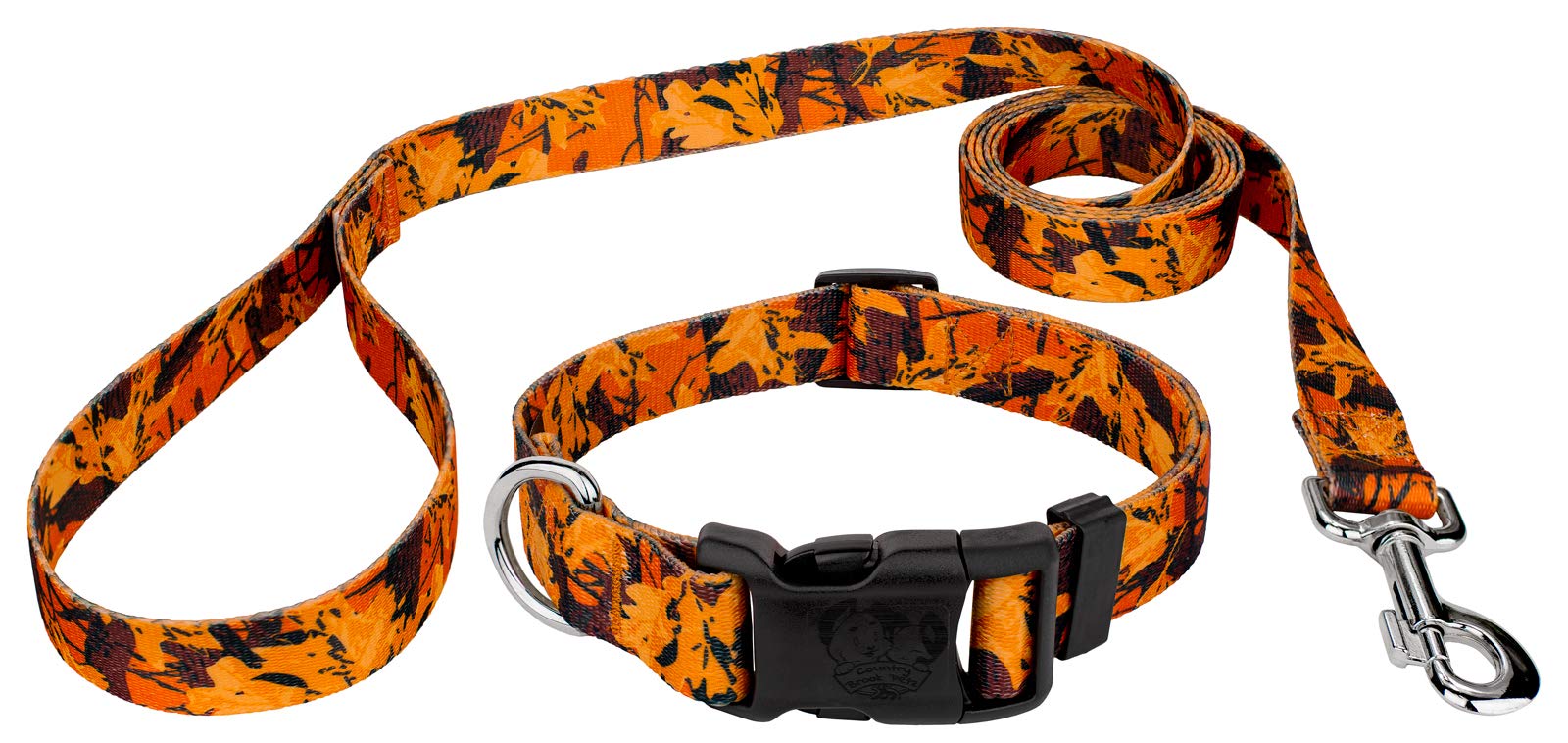 Country Brook Petz - Premium Dog Collar and Leash Set - Military & Camo Collection with 16 Durable Designs - Perfect for Outdoor Adventures, Hiking, and Training