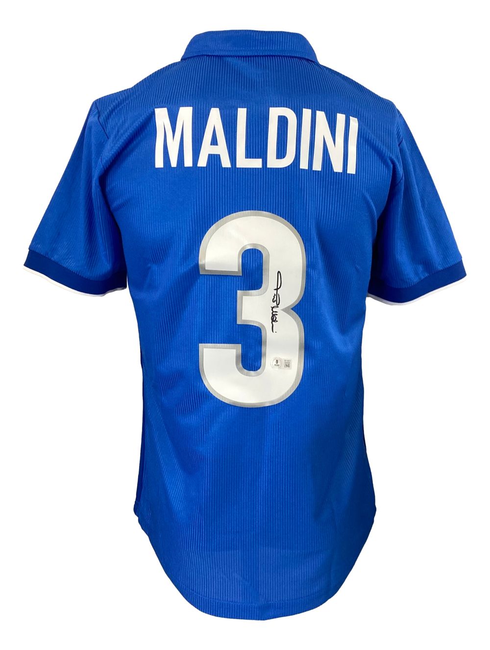 Paolo Maldini Autographed Italy National Team Nike Soccer Jersey - Authentic Signed Football Shirt for Collectors & Fans - Perfect for Memorabilia Display & Gifts