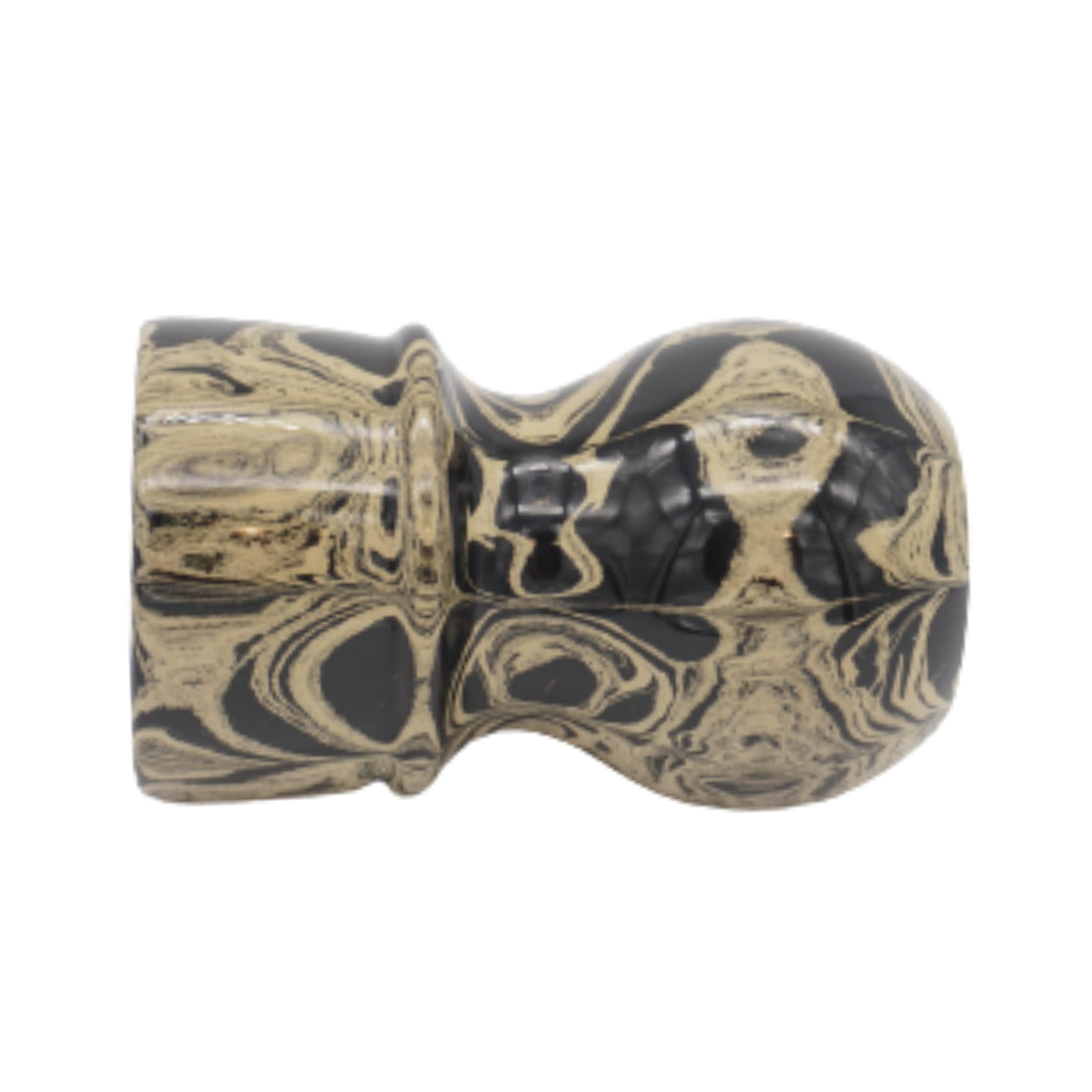 Handcrafted Sand Ebonite Shaving Brush Handle for 24mm & 26mm Knots - Premium Wet Shaving Accessory for Men's Grooming & Luxury Bathroom Essentials