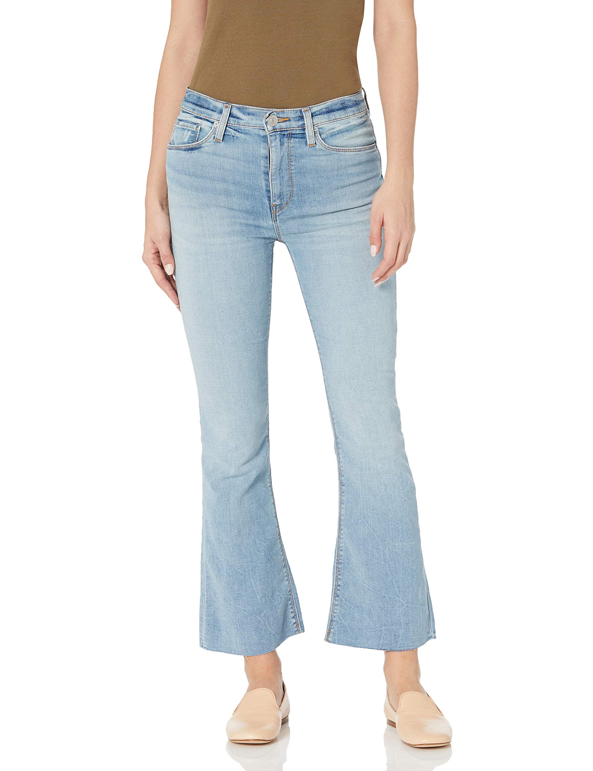 HUDSON Women's Barbara High Rise Crop Bootcut Jeans - Stretch Denim, Comfort Fit, Vintage Wash | Perfect for Casual Outfits, Date Nights & Office Wear