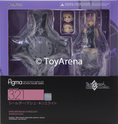 Figma #321 Shielder Mash Kyrielight Fate/Grand Order Action Figure - Collectible Anime Character Model for Display & Cosplay
