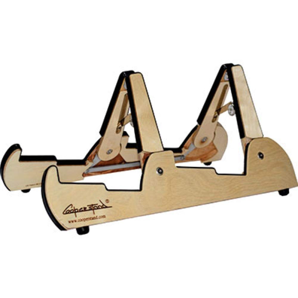 Premium Pro-Tandem Double Guitar Stand - Solid Birch Wood, Heavy Duty & Adjustable for Acoustic & Electric Guitars - Perfect for Home, Studio & Stage Performances