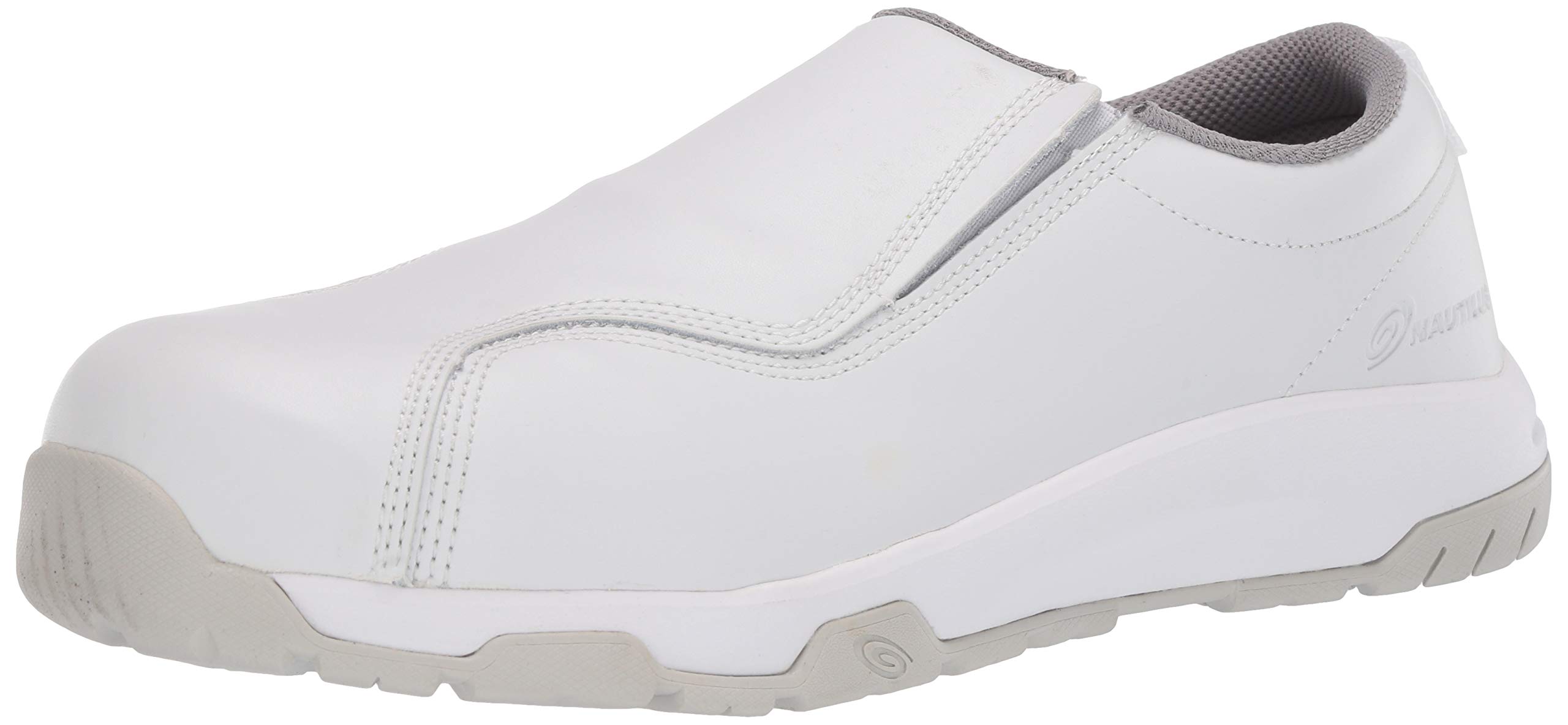 Nautilus 1607 Men's White Clean Room Slip-On Composite Toe Safety Shoes - SD10 Work Boots for Men Size 14 Wide - OSHA Approved for Food Processing, Laboratory & Industrial Work Environments