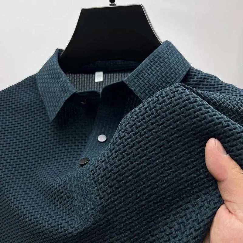 Men's Short Sleeve Polo Shirt - Breathable Cotton Casual Shirt for Golf, Work & Everyday Wear | Loop Up Brand