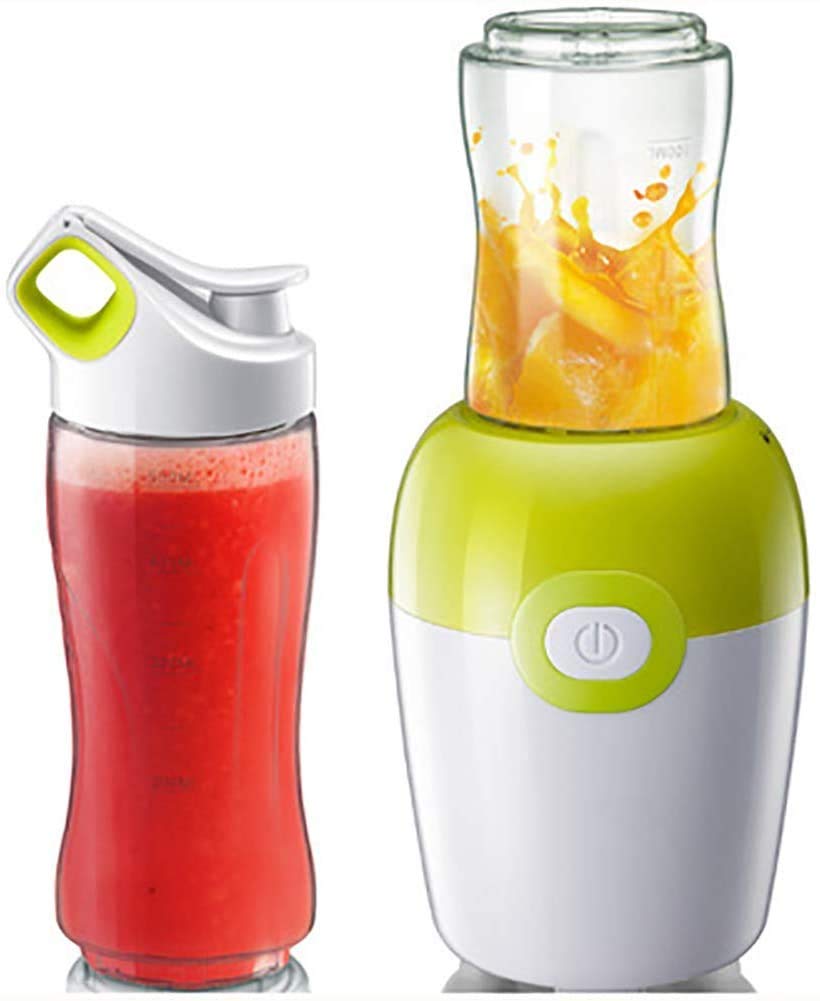 UWY 300ML Portable Mini Juicer Blender - 304 Stainless Steel Multi-Function Smoothie Maker for Home, Office, Travel & Outdoor Activities (Pink/Green) | Perfect for Healthy Drinks, Baby Food & Post-Workout Shakes