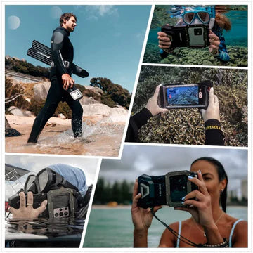 Divevolk SeaTouch 4 Max & 4 Max Plus Waterproof Touchscreen Underwater Housing for Scuba Diving, Snorkeling & Underwater Photography