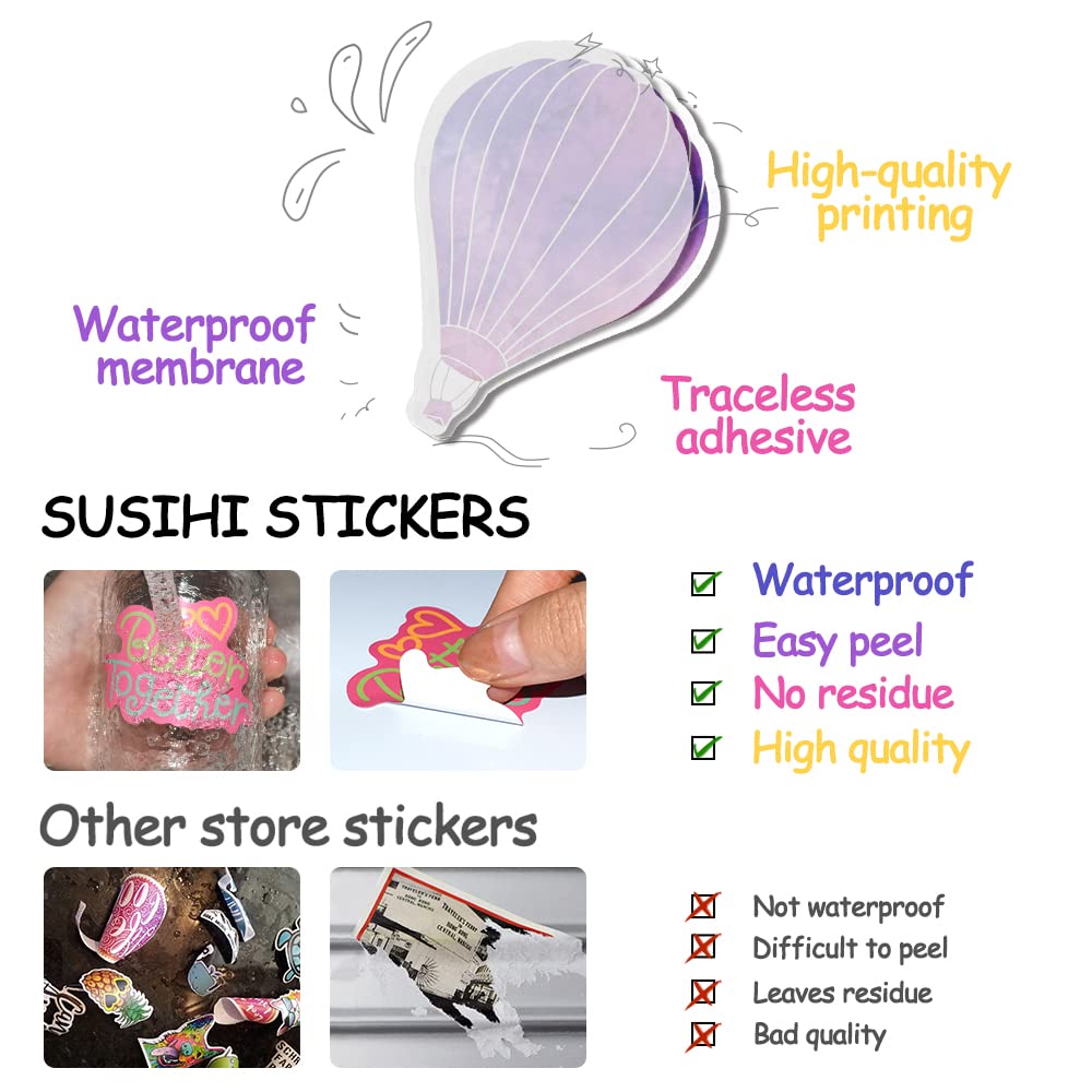 210 Pcs Colorful Kids Stickers - Waterproof Vinyl Decals for Water Bottles, Laptops, Notebooks & DIY Crafts - Fun School & Office Supplies for Boys & Girls