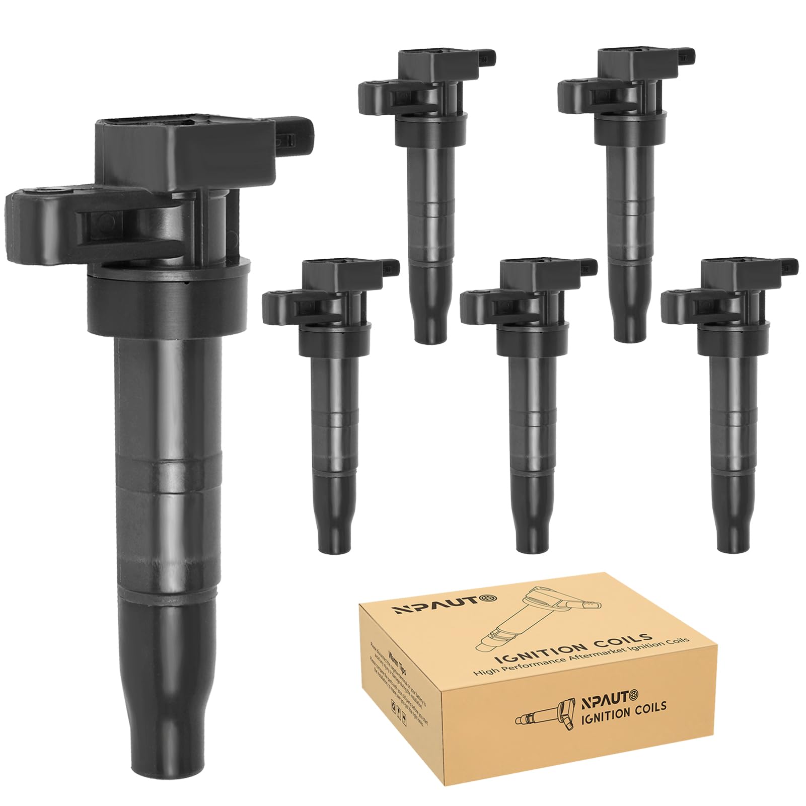 High Performance Ignition Coil Pack Replacement for Hyundai Santa Fe Sonata Veracruz Azera Genesis Coupe & Kia Sorento Optima Rondo Sedona Amanti (2007-2016) - Compatible with 3.3L 3.8L V6 Engines - UF546 - Perfect for Smooth Engine Starts & Improved Fuel Efficiency