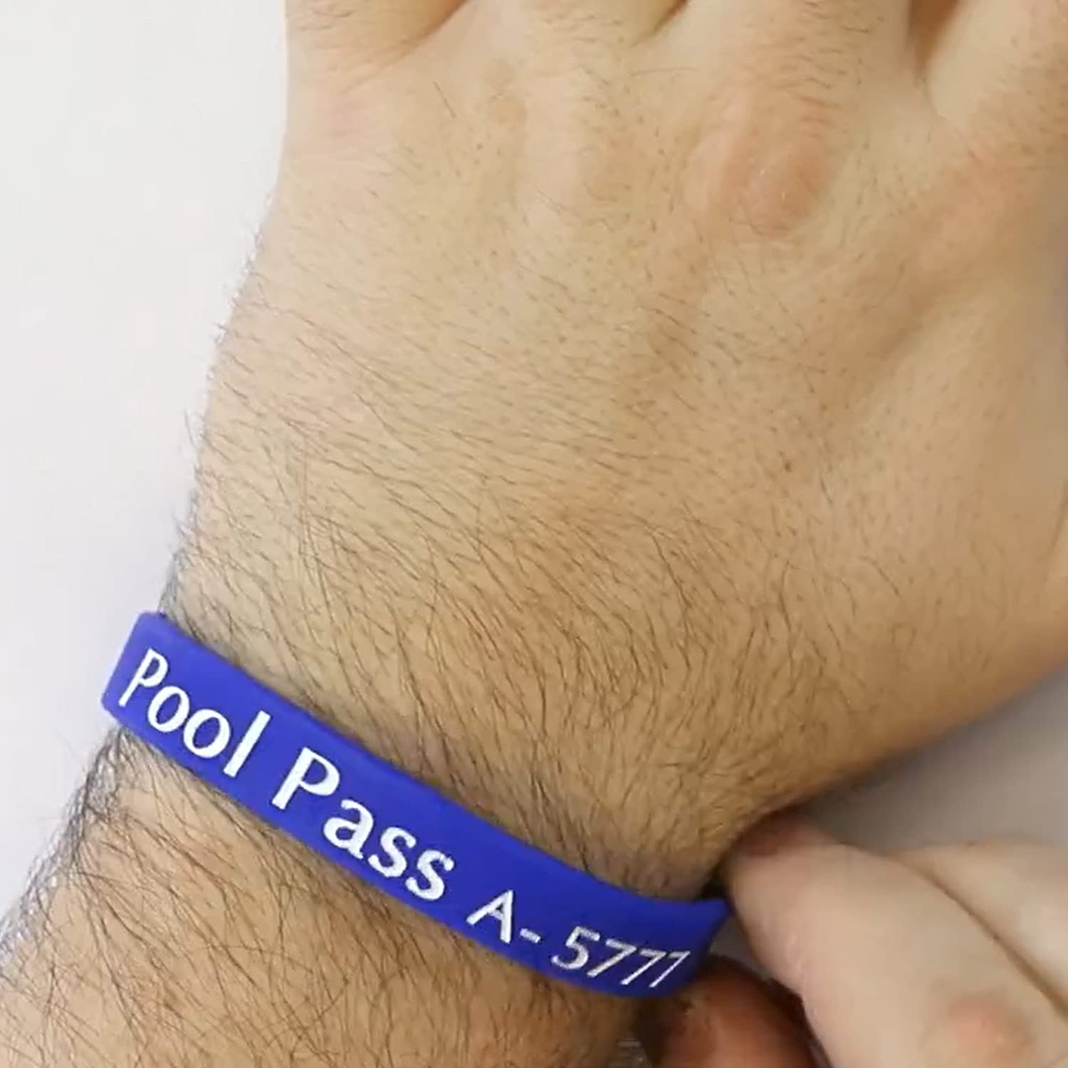 SmartSign Kids Pool Pass Silicone Wristbands - Waterproof & Durable Swim ID Bracelets for Children | Perfect for Summer Camps, Swim Lessons & Water Parks