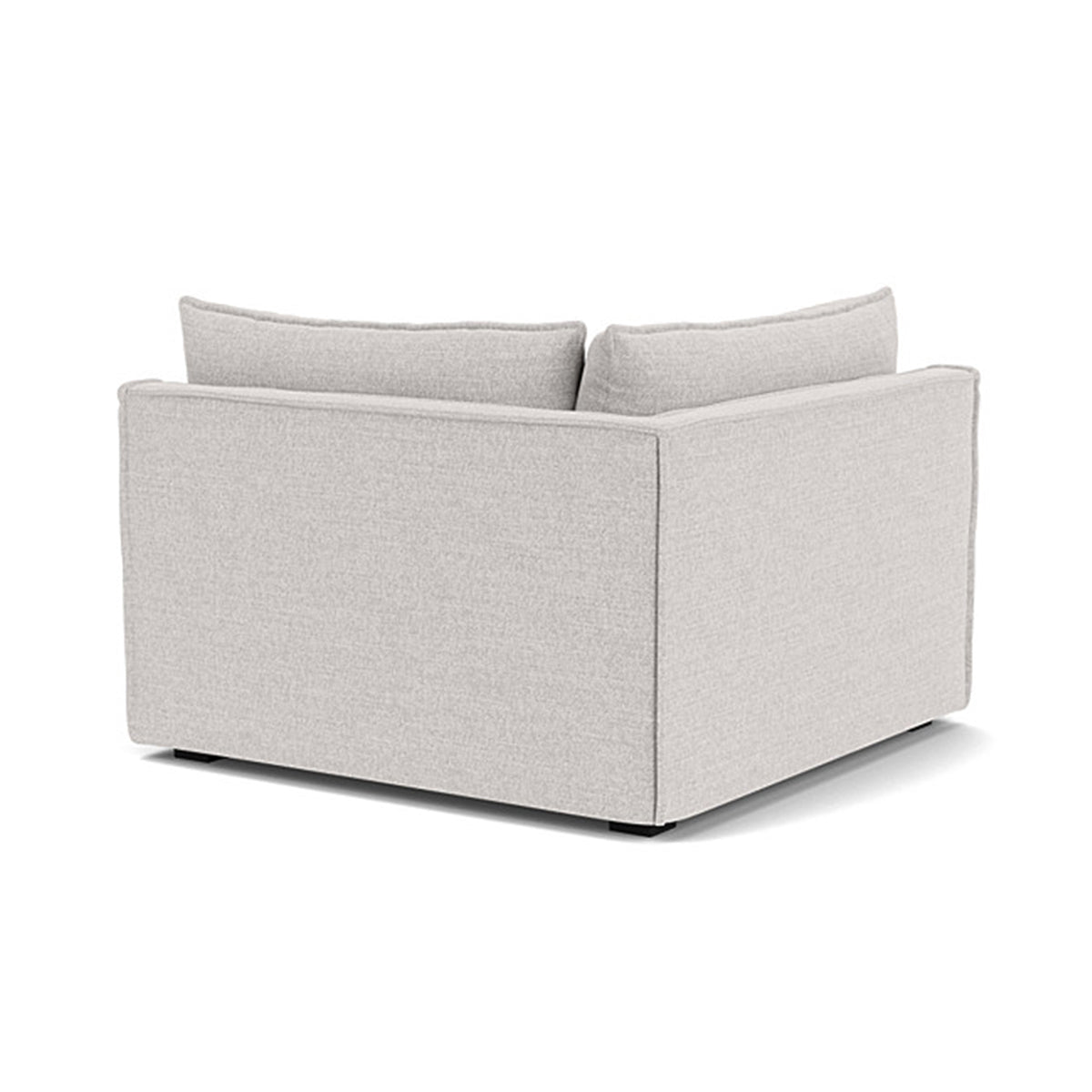 Daphne Fabric 1-Seater Right Corner Modular Sofa - Compact Sectional Couch for Small Spaces, Living Rooms & Apartments