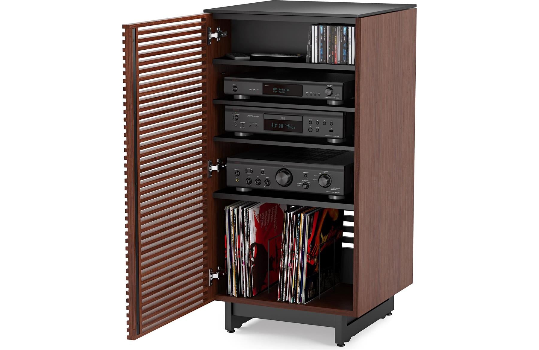 BDI Corridor 8172 Media Console - Premium Audio Tower for Home Theater Systems | Perfect for Living Room Entertainment Centers & Speaker Storage