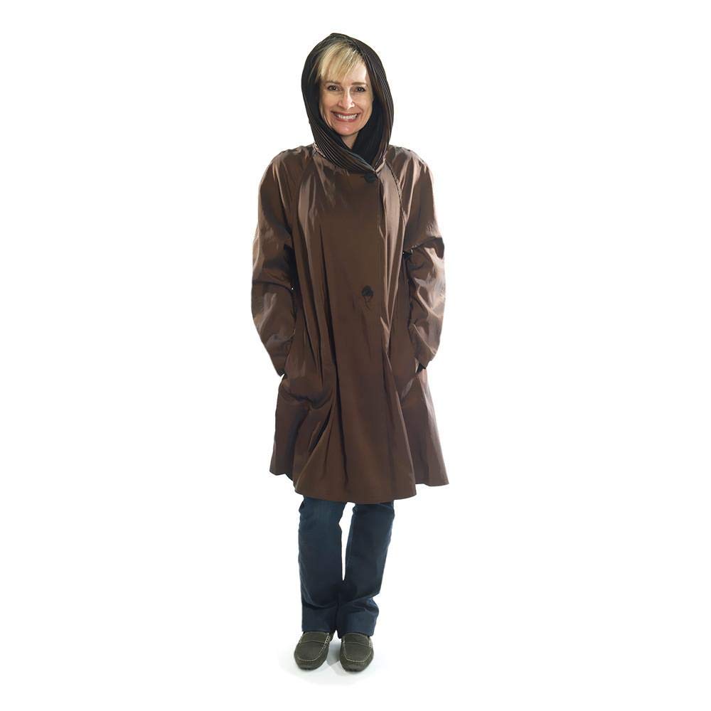 Stylish Donatella Waterproof Raincoat for Women - Lightweight Travel Rain Jacket for Outdoor Adventures & Commuting