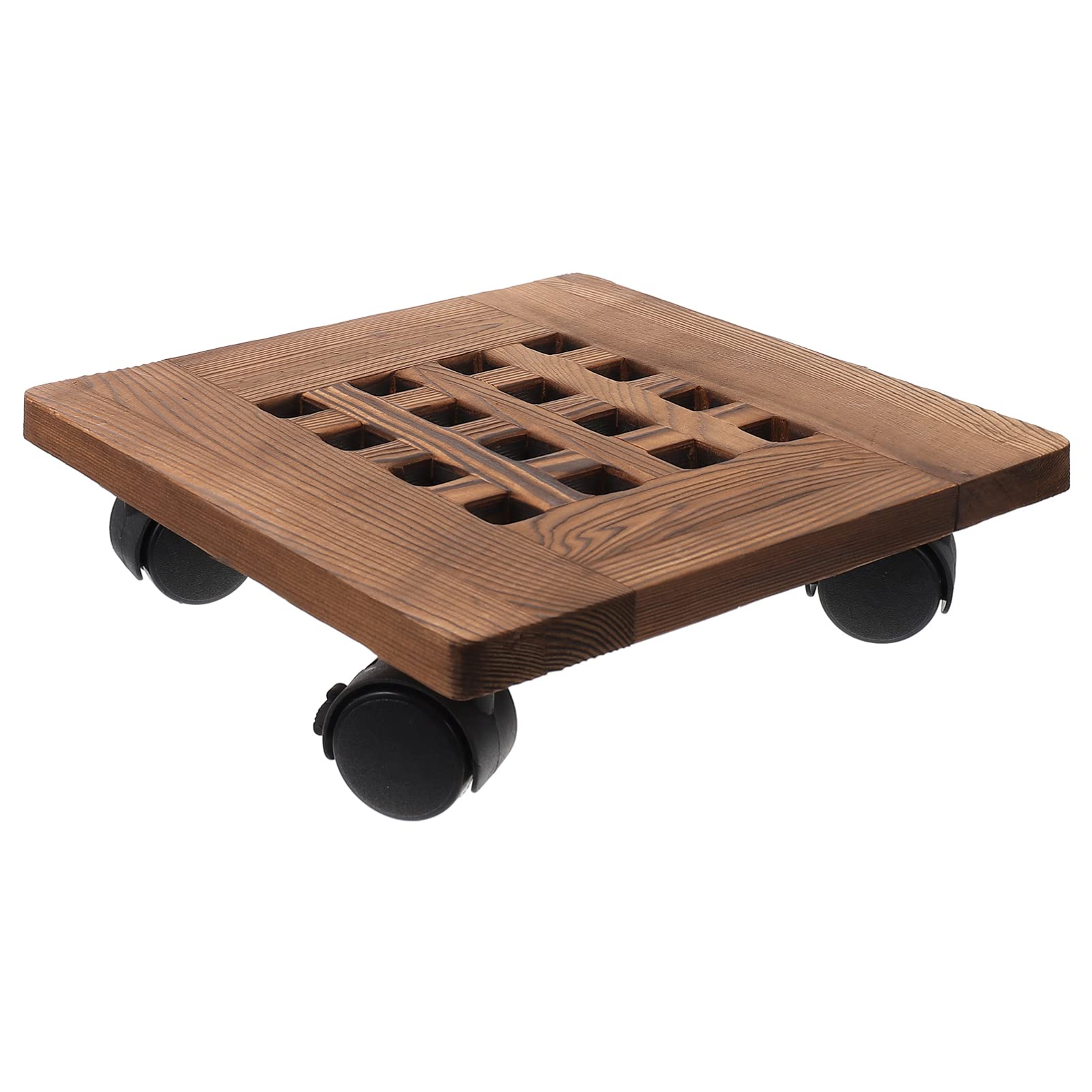Happyyami 1pc Lockable Wheeled Flower Pot Tray - Universal Rolling Planter with Wheels for Indoor/Outdoor Potted Plants - Perfect for Patio, Garden, Balcony & Home Decor