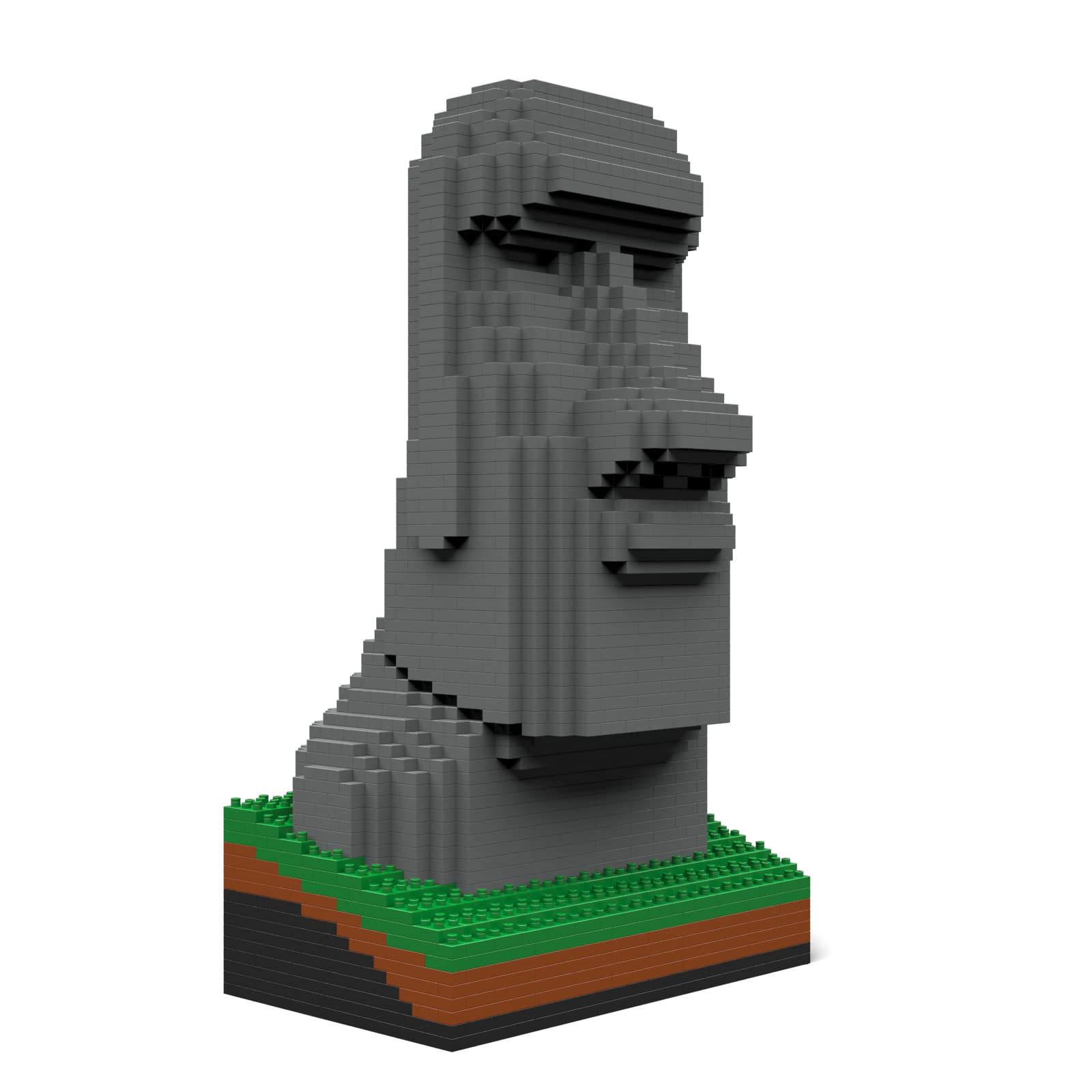 JEKCA Moai Statue 01S Plastic Building Blocks Set - 14+ Years Old - Easter Island DIY Model Kit for Adults & Teens - Home Decor, Gift Idea, Collectible Display