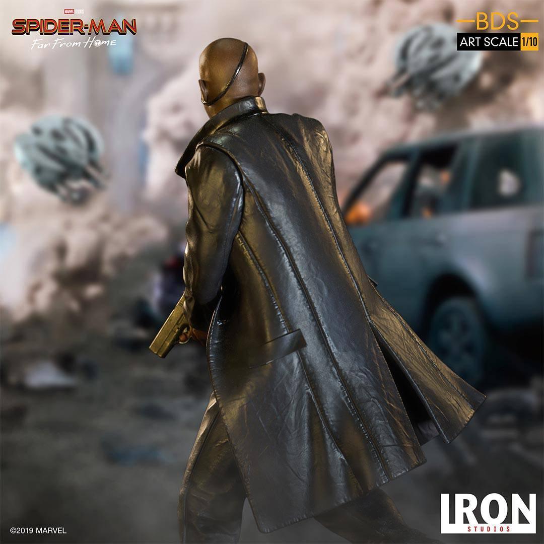 Iron Studios Spider-Man: Far From Home Nick Fury BDS Art Scale 1/10 Statue - Premium Collectible for Marvel Fans & Home Decor