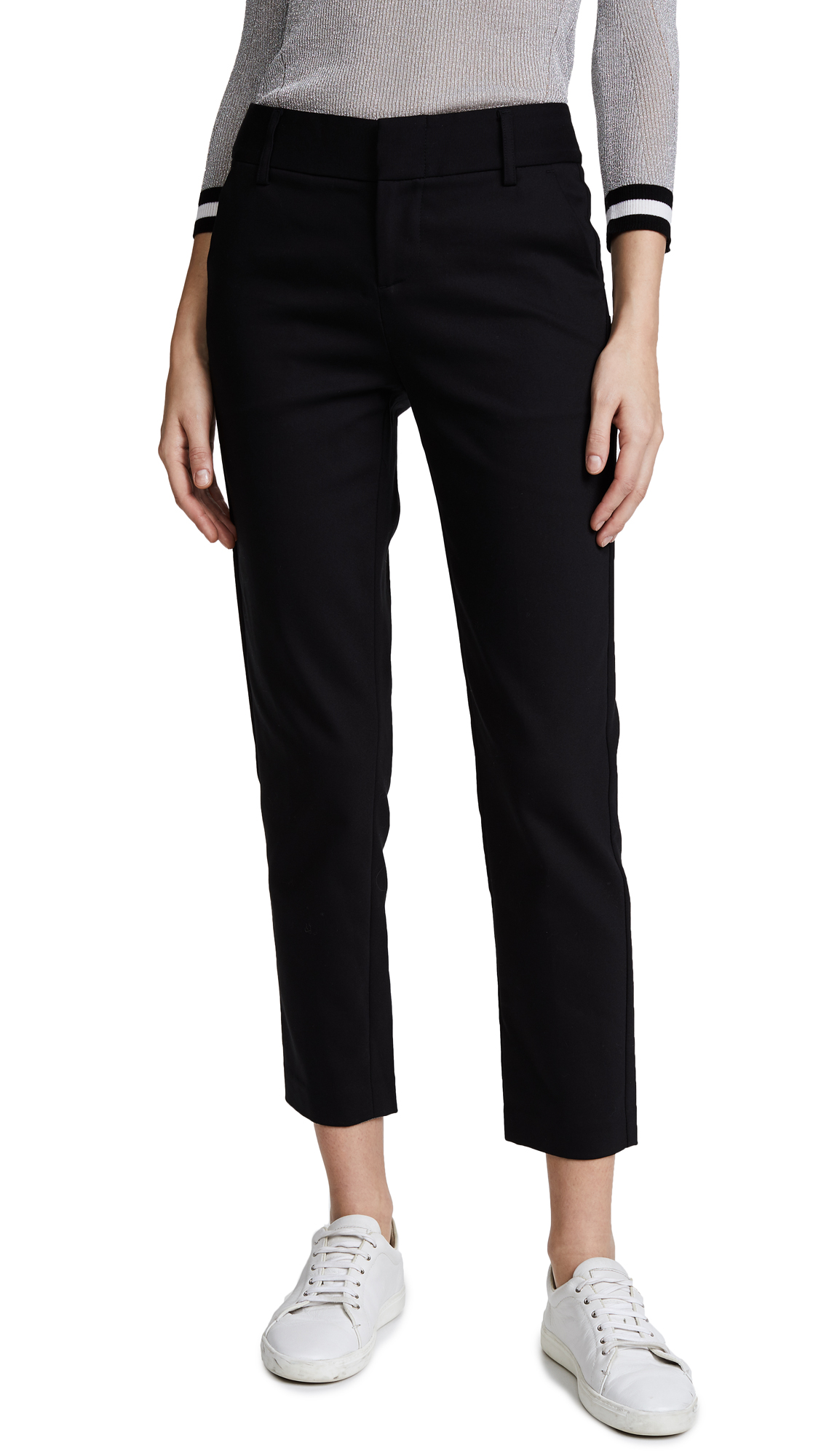 Alice + Olivia Women's Stacey Slim Fit Ankle Pants - High Waisted Work Pants for Office, Business Casual & Professional Wear