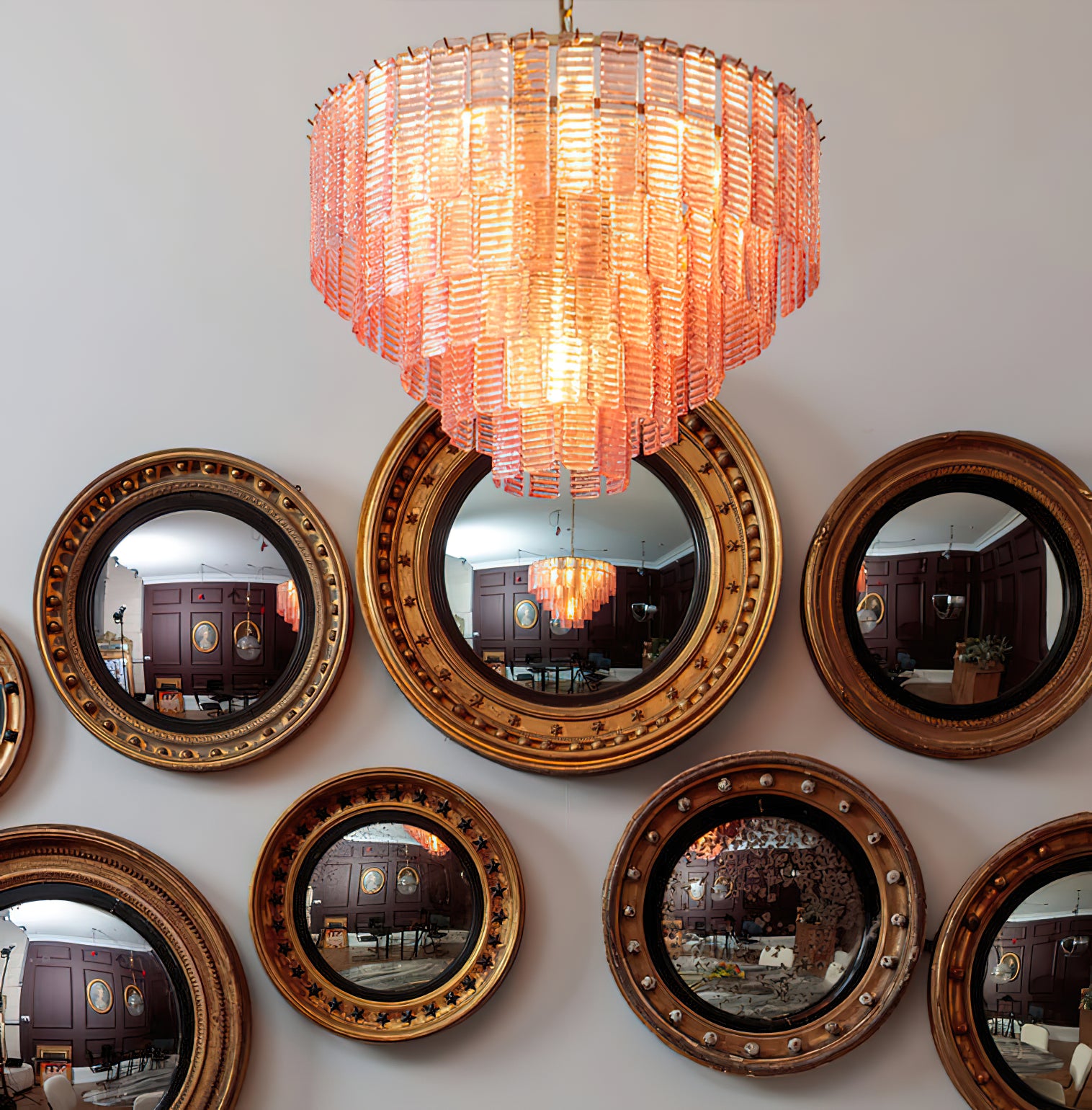 Elegant Amaro Murano Glass Chandelier - Handcrafted Italian Crystal Lighting Fixture for Dining Room, Living Room & Bedroom Decor