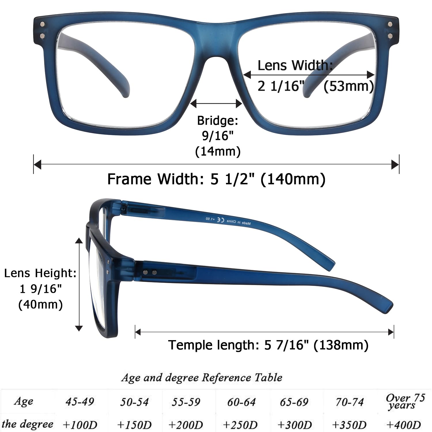 **1.75 Magnification Oversized Reading Glasses for Men & Women – 5 Pack Spring Hinge Cheaters – Perfect for Reading, Crafts & Computer Work**