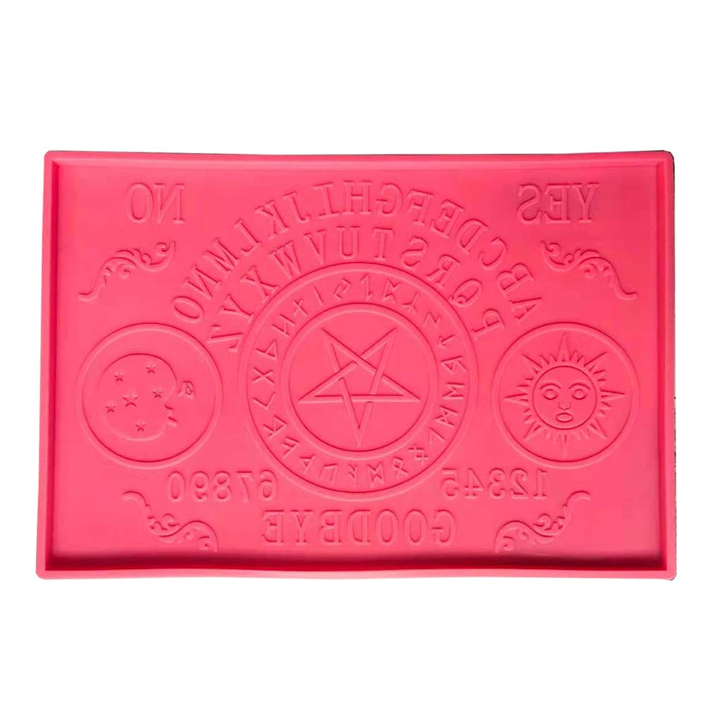 Premium Hanzou Ouija Board Divination Tray - Large Resin Silicone Mold for Baking & Serving | Perfect for Halloween Parties, Spiritual Rituals & DIY Craft Projects
