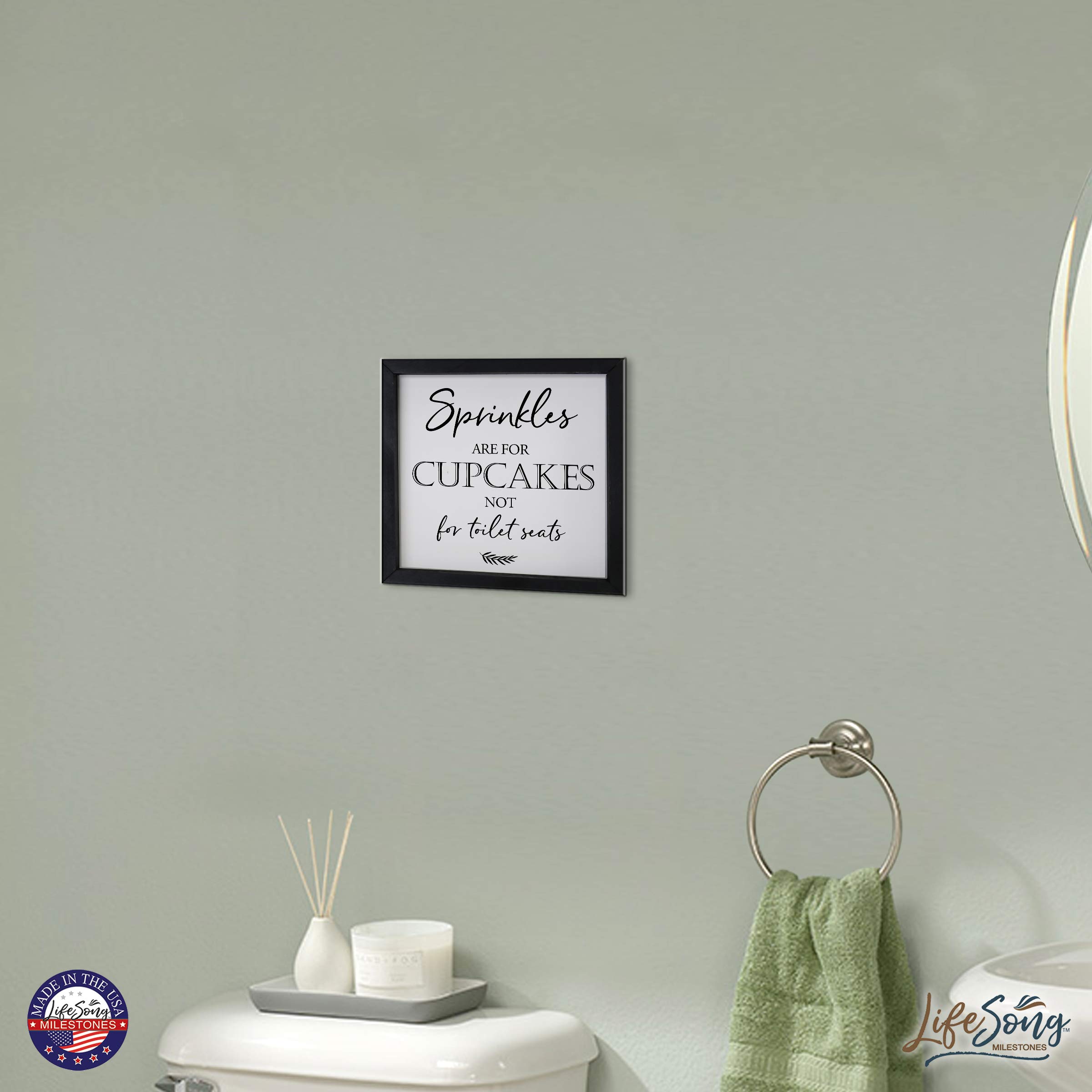 Farmhouse Bathroom Sign - Rustic Wooden Decor for Modern Homes | Wall Art & Gift