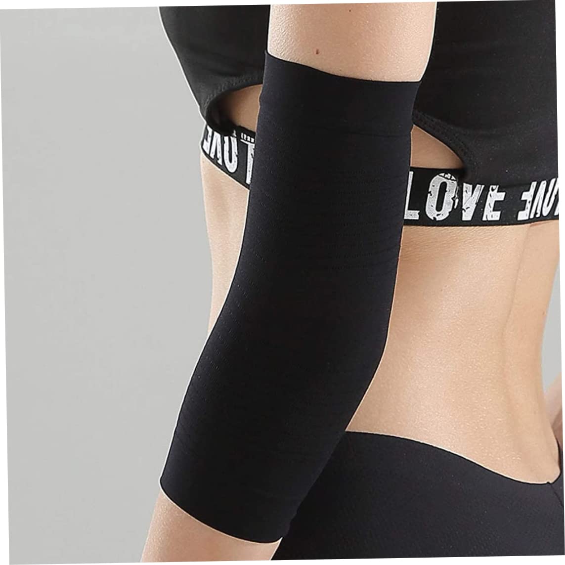 Women's Arm Shaper Sleeves - Compression Arm Sleeves for Toning & Weight Loss (2-Pack Black) | Slimming Arm Cuffs for Women & Men | Perfect for Workouts, Yoga & Everyday Wear