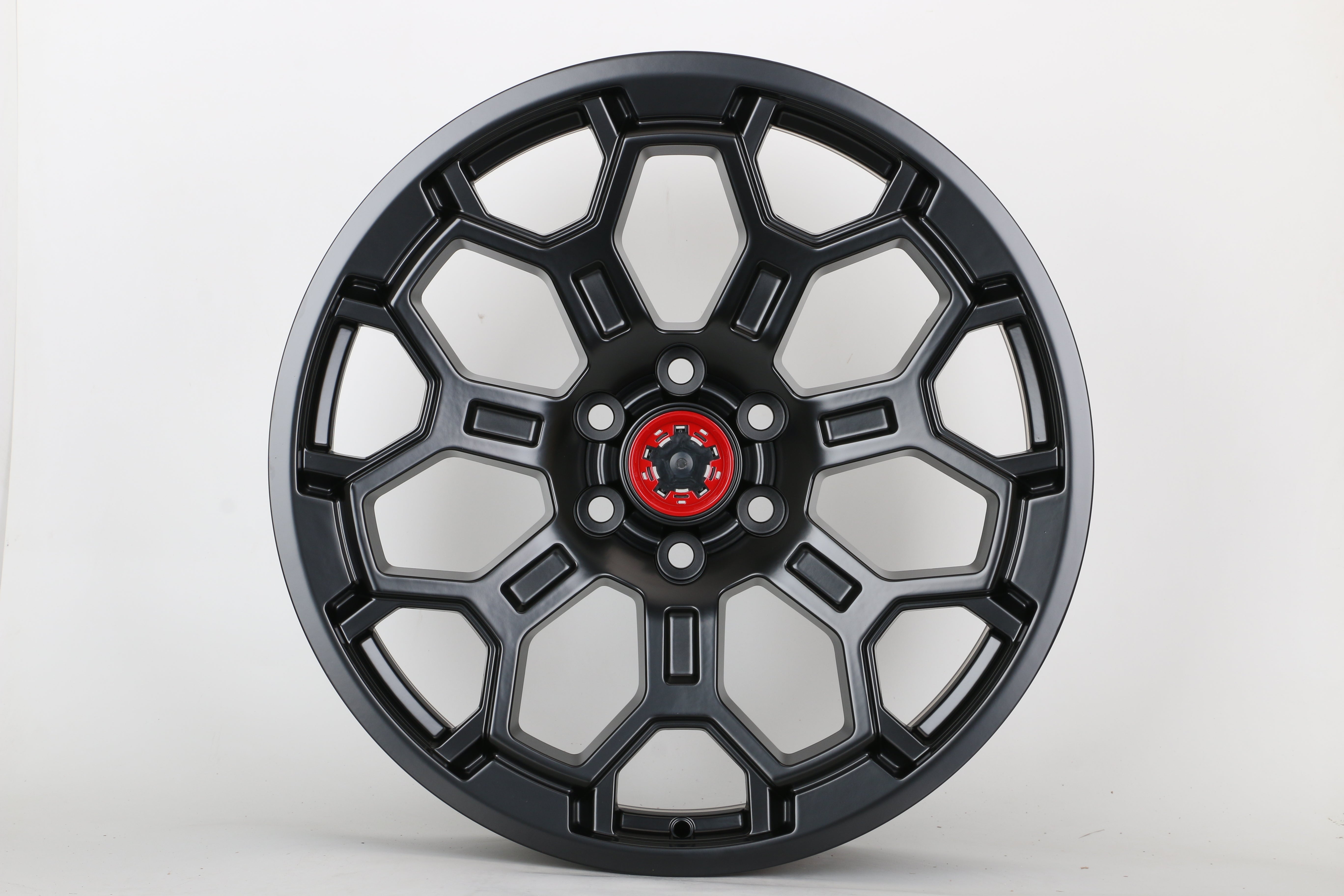 18-Inch Satin Black Pro-Style Flow Formed Wheels for Toyota Tundra & Sequoia - High-Performance Alloy Rims for Off-Road, Street, and Custom Truck Builds