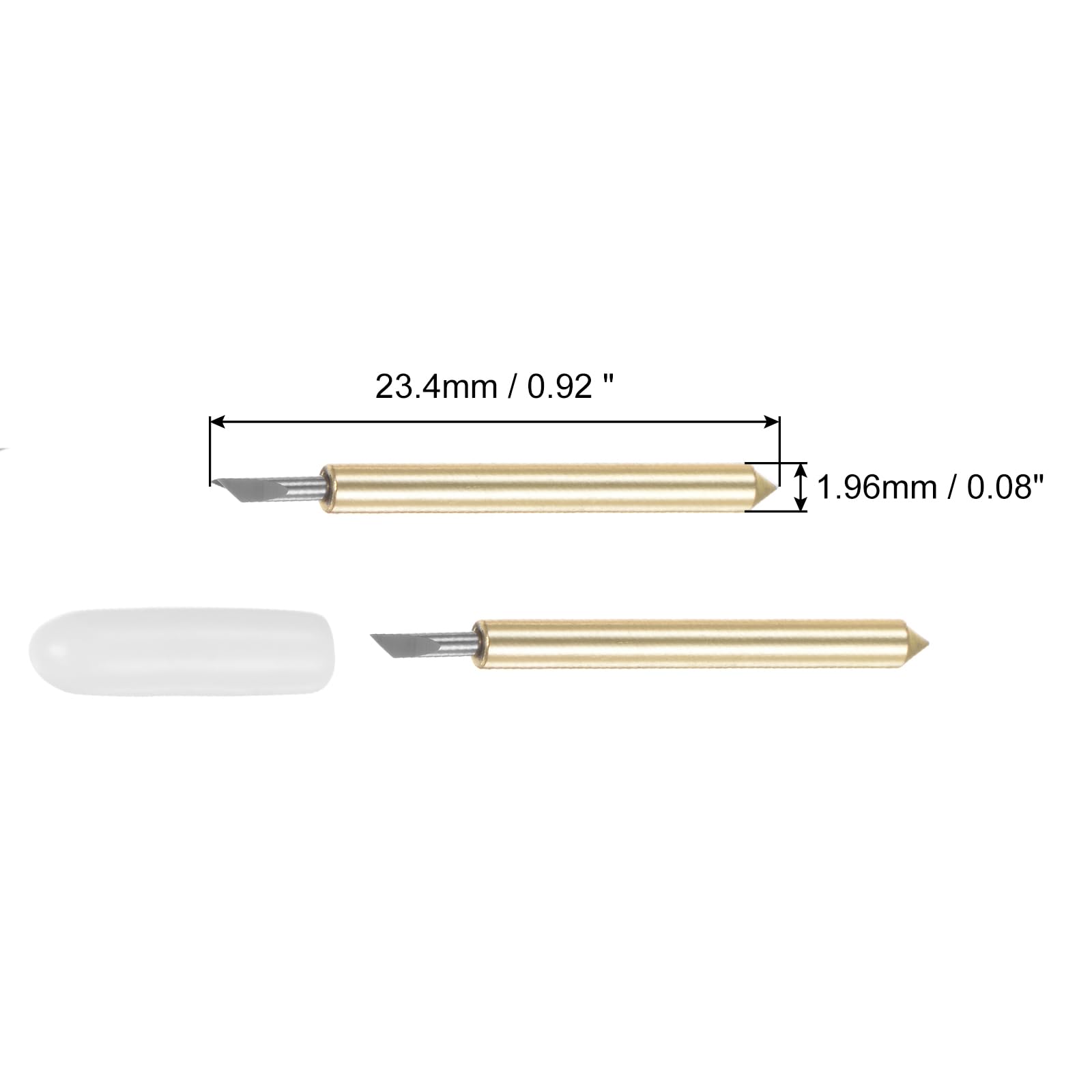 10Pcs Fine Point Cutting Blades for Cricut Maker/Maker 3/Explore Air/Air 2/Air 3 - Gold Tone Replacement Blades for DIY Crafts, Vinyl Cutting, Scrapbooking & Paper Projects