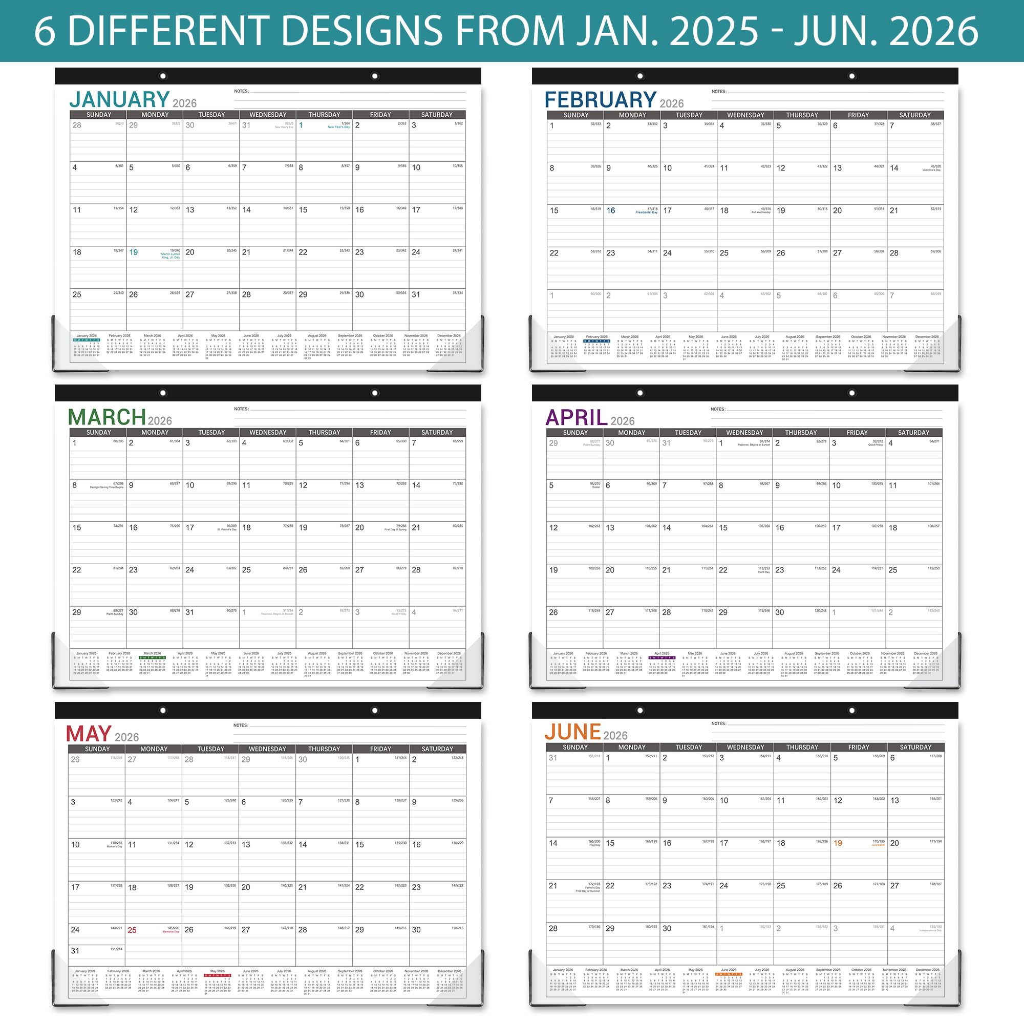 2025-2026 Large Desk Calendar 17