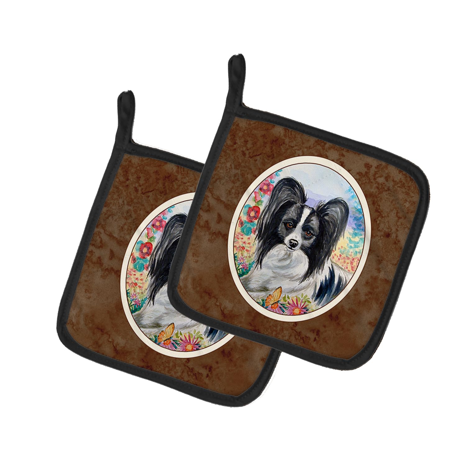 Heat Resistant Papillon Pot Holders Set of 2 - 7.5