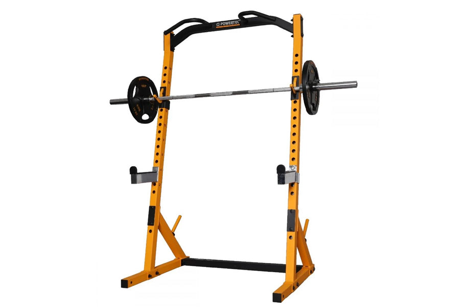 Powertec Workbench Half Rack - Heavy Duty Home Gym Equipment for Strength Training | Perfect for Garage Workouts & Compact Home Gym Spaces