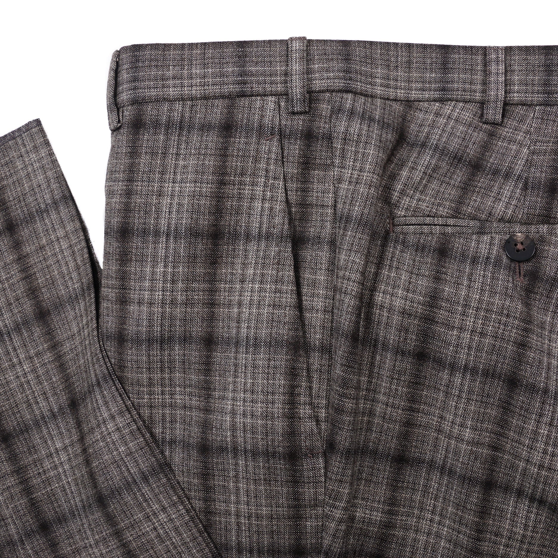 Isaia Slim Fit Shadow Check Wool Suit for Men | Premium Tailored Business & Wedding Suit | Formal Office & Special Occasion Attire