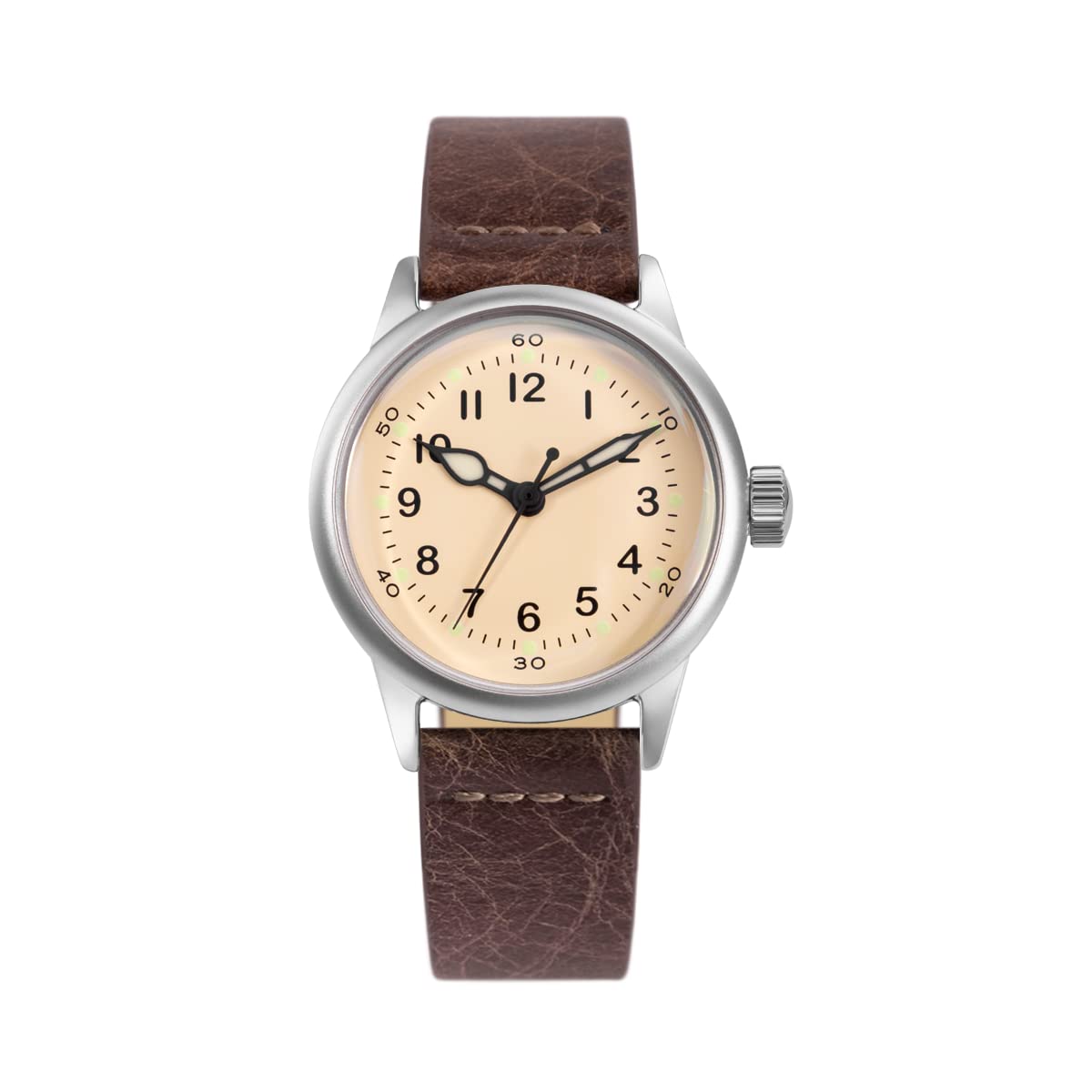 PRAESIDUS A-11 Service Watch for Men - Automatic NH-35 Movement Self-Winding Mechanical Wristwatch | Military Style | Made in USA | Perfect for Outdoor Adventures, Military Service & Everyday Wear