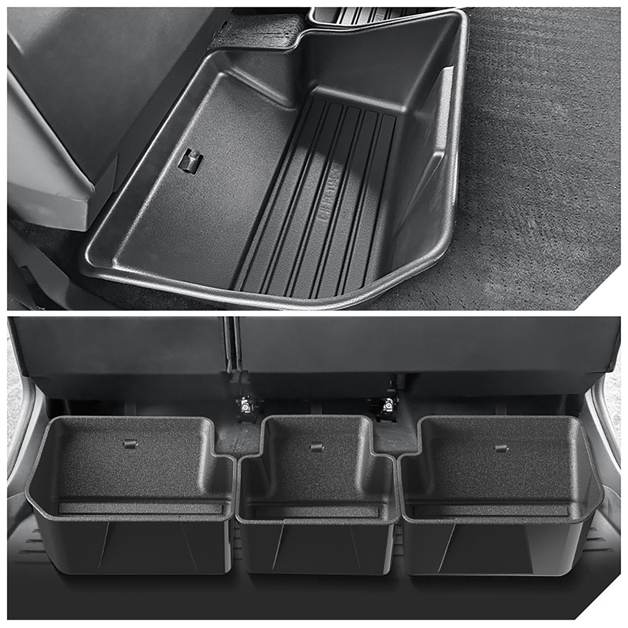 Cybertruck Underseat Storage Bins Gen 2 - Waterproof Truck Organizer for Tesla Cybertruck | Perfect for Tools, Emergency Kits & Outdoor Gear Storage