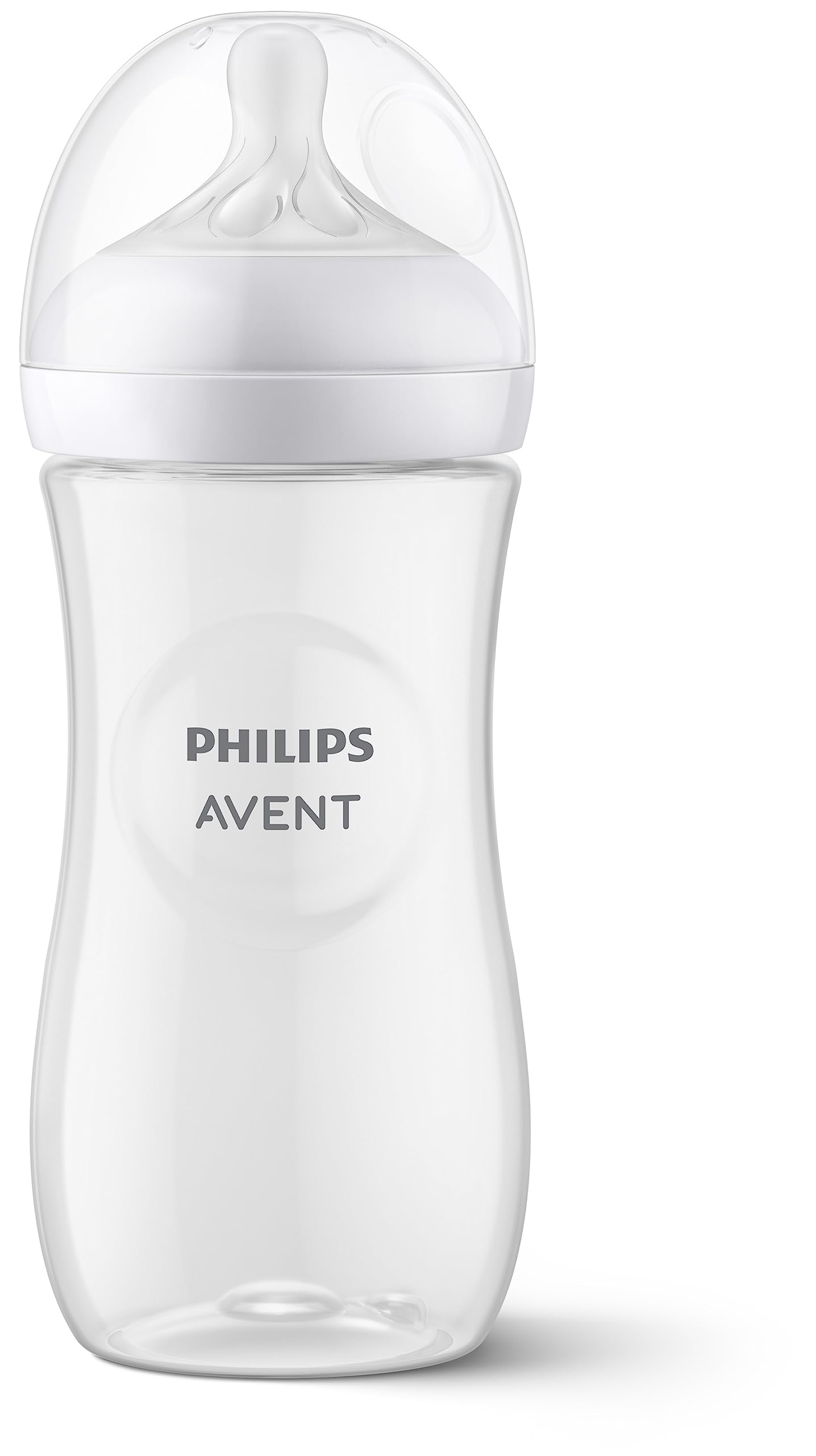 Philips Avent Natural Newborn Glass Baby Bottle Gift Set - 3x 4oz (Slow Flow) & 2x 8oz (Medium Flow) with Natural Response Nipples & 2 Silicone Sleeves - Perfect for Breastfeeding Transition & On-the-Go Feeding (SCD858/01)