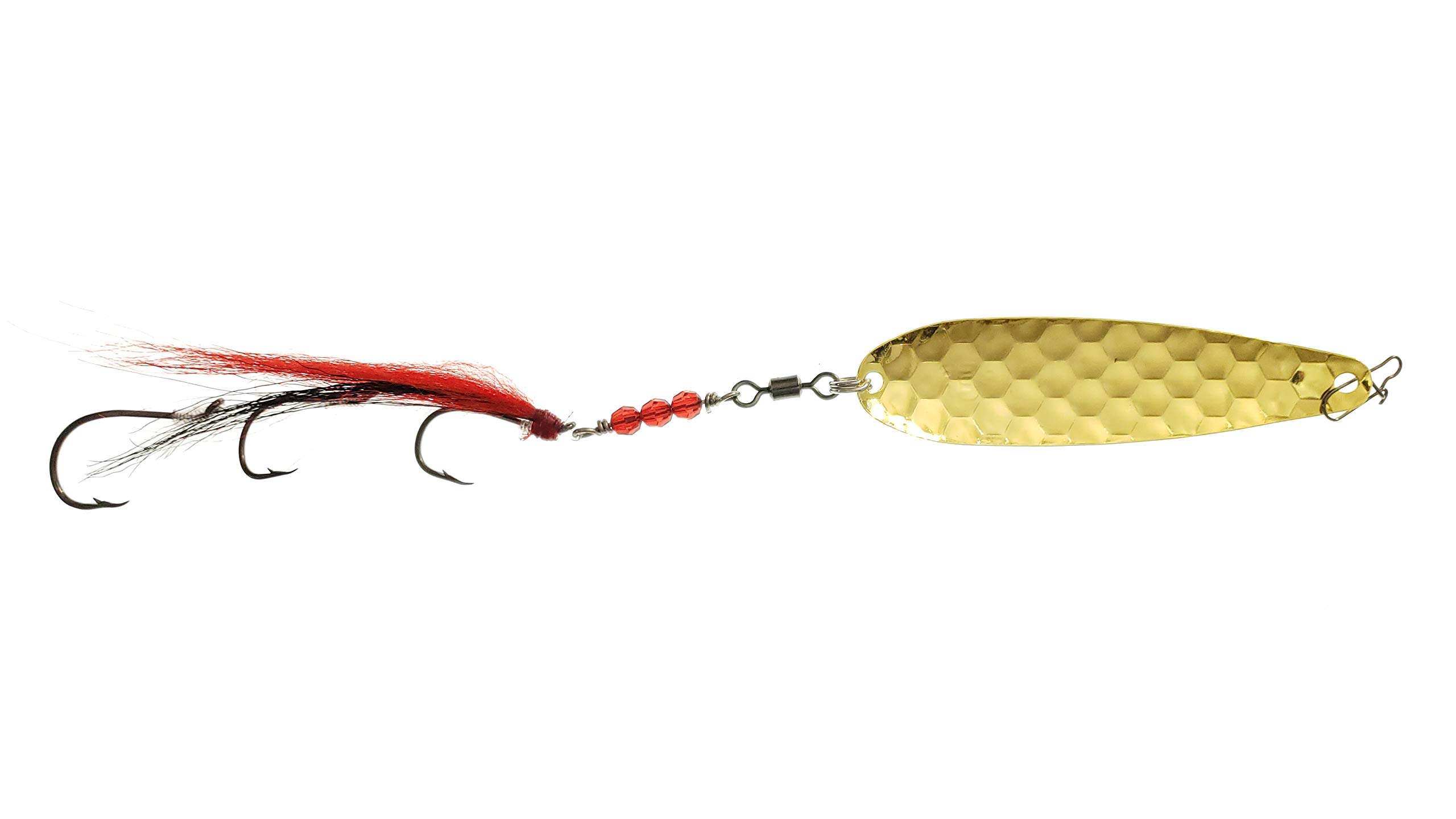 SP2 Buck Tail Fishing Spoon Lure - Premium Metal Spoon Bait for Bass, Trout & Walleye - Perfect for Freshwater & Saltwater Fishing