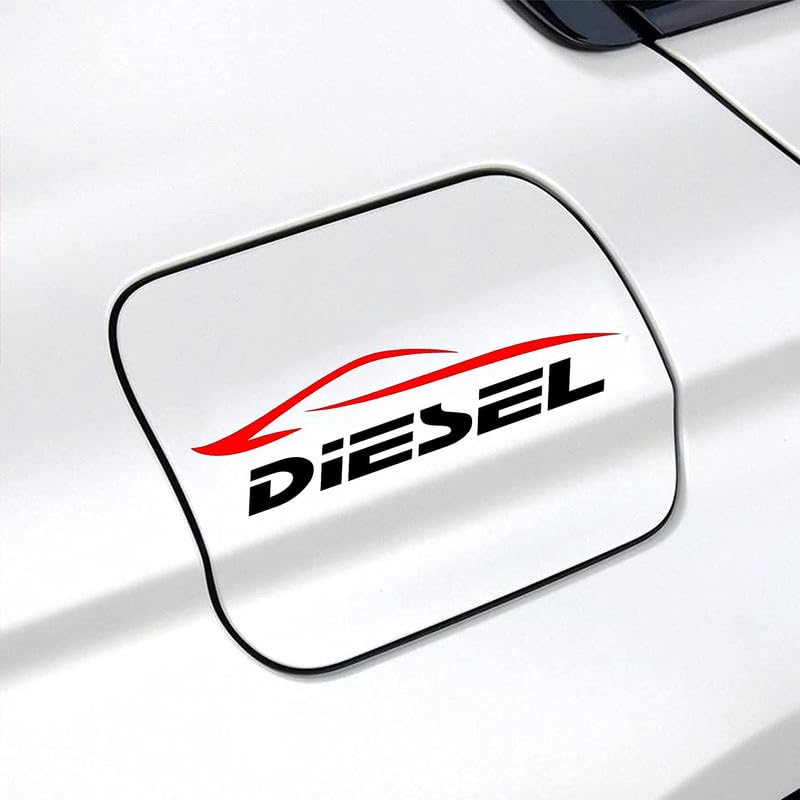 ARWY® Diesel Car Sticker - High-Quality Reflective Vinyl Decal for Fuel Tank (12.7cm x 3.25cm) - Design 01 - Perfect for Truck, SUV & Vehicle Customization