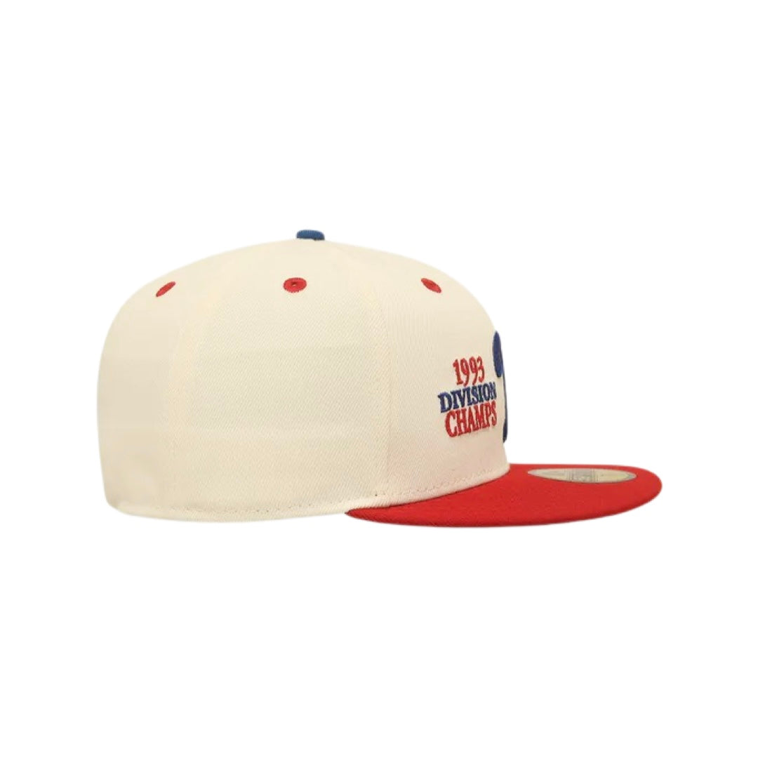 New Era 59Fifty Philadelphia Phillies MLB Division Champion Baseball Cap - White, Blue & Red Adjustable Snapback Hat for Men & Women - Perfect for Baseball Games, Sports Events & Casual Wear