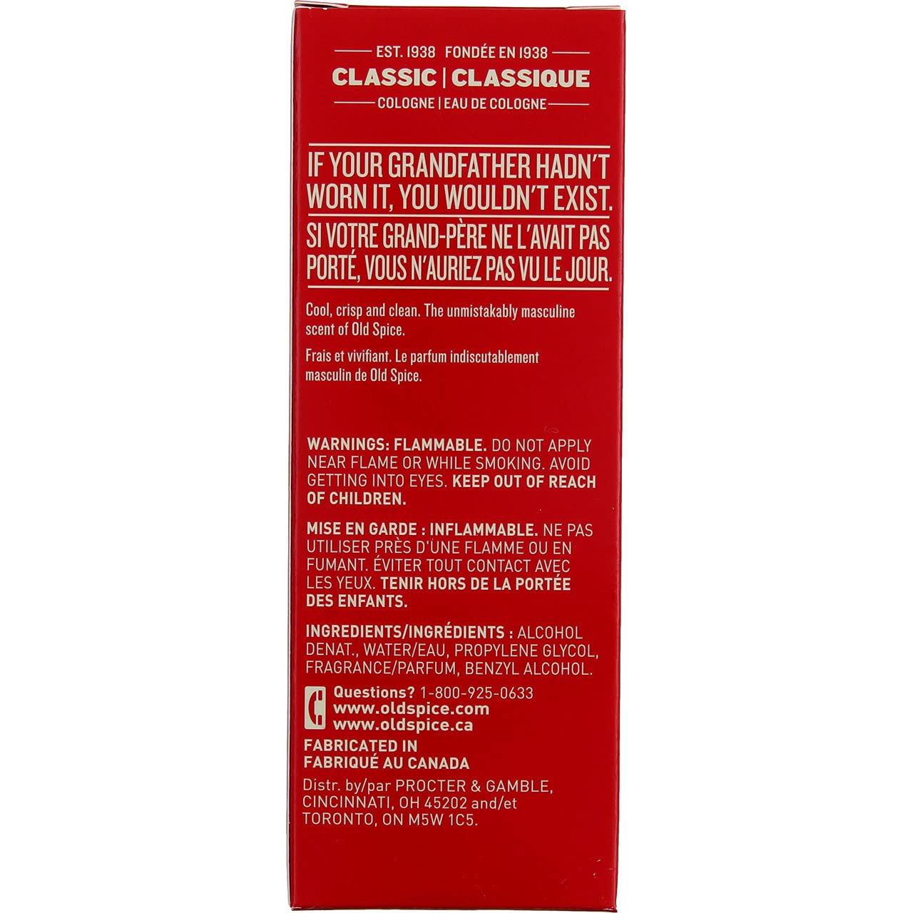Old Spice Classic Cologne Spray for Men - 4.25 oz (Pack of 12) | Fresh & Masculine Scent | Perfect for Daily Wear, Gifts & Special Occasions