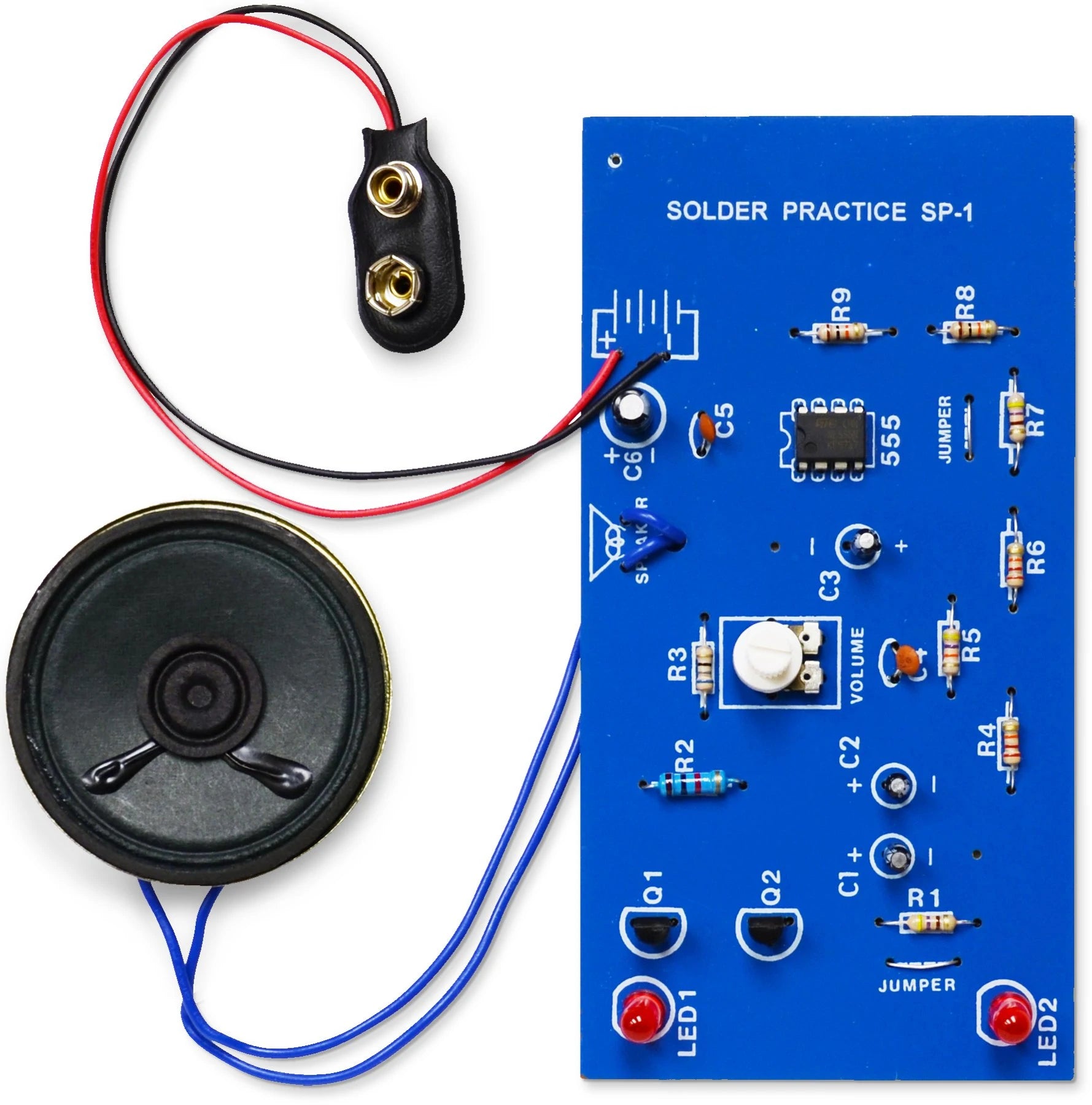Elenco Practical Soldering Project Kit for Electronics Beginners - Learn to Solder with DIY Circuit Board Projects - Perfect for STEM Education, Home Workshops & School Science Labs