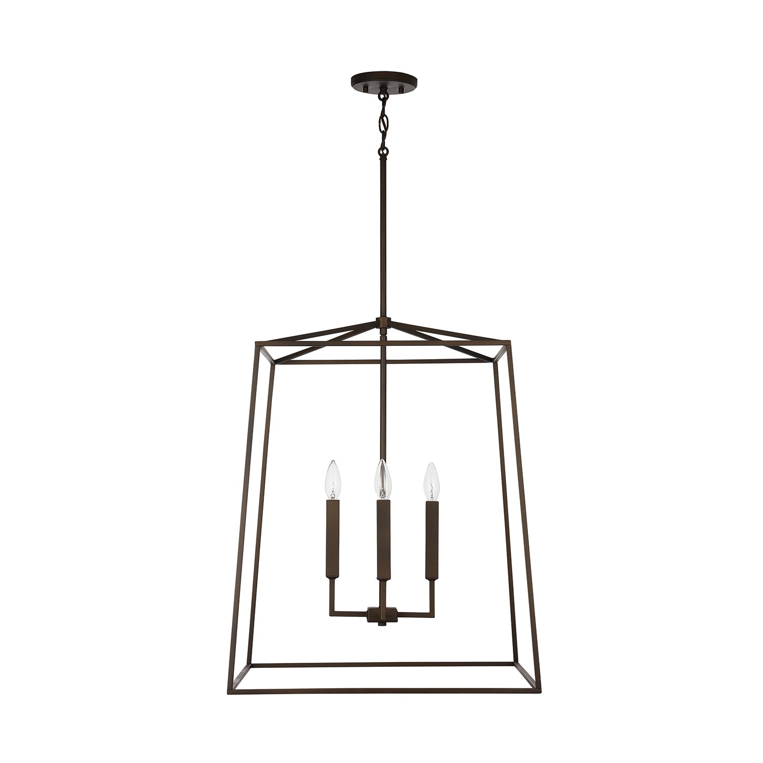 Capital Lighting Four Light Foyer Pendant - Modern Entryway Chandelier for Hallway, Staircase & Dining Room Lighting | Dimmable LED Fixture