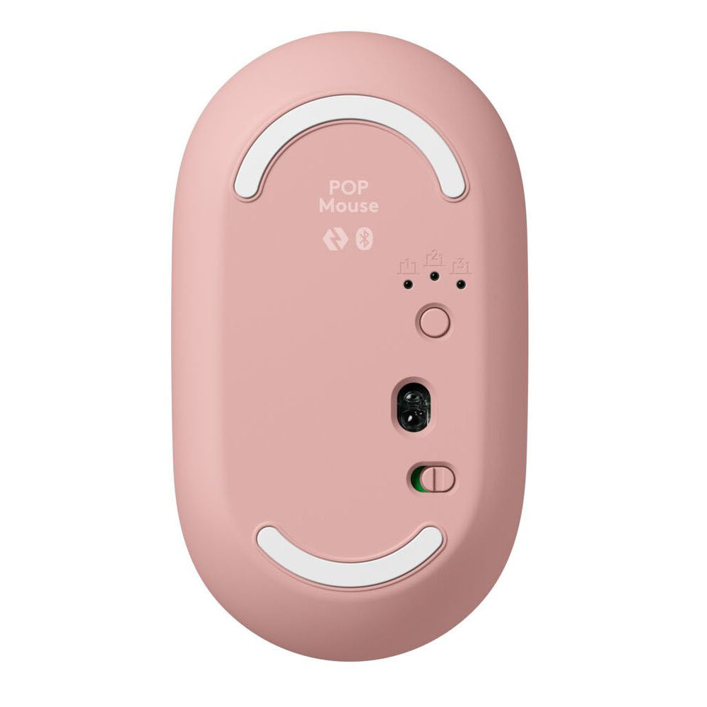 Logitech POP Mouse Wireless Bluetooth Mouse with Customizable Emoji Buttons (Graphite Black/Blush White/Lilac Purple/Peach Pink) - Perfect for Office, Home, and Travel Use