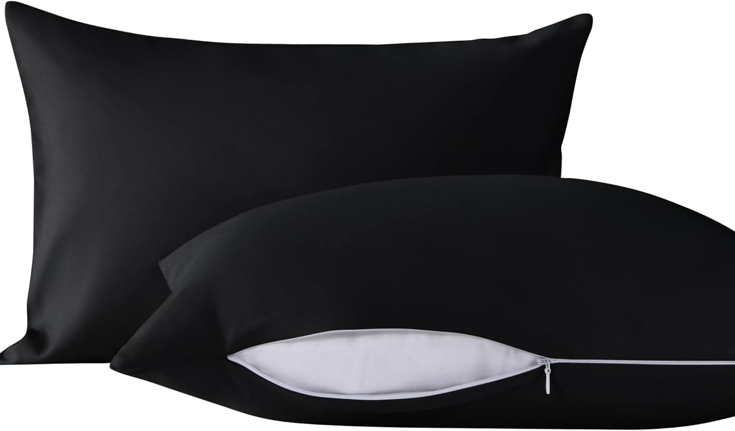 NTBAY 2 Pack Ultra Soft Microfiber Pillows with Breathable Cotton Pillowcases - Queen Size Bed Pillows for Side Sleepers, Back Pain Relief & Hotel Luxury Comfort