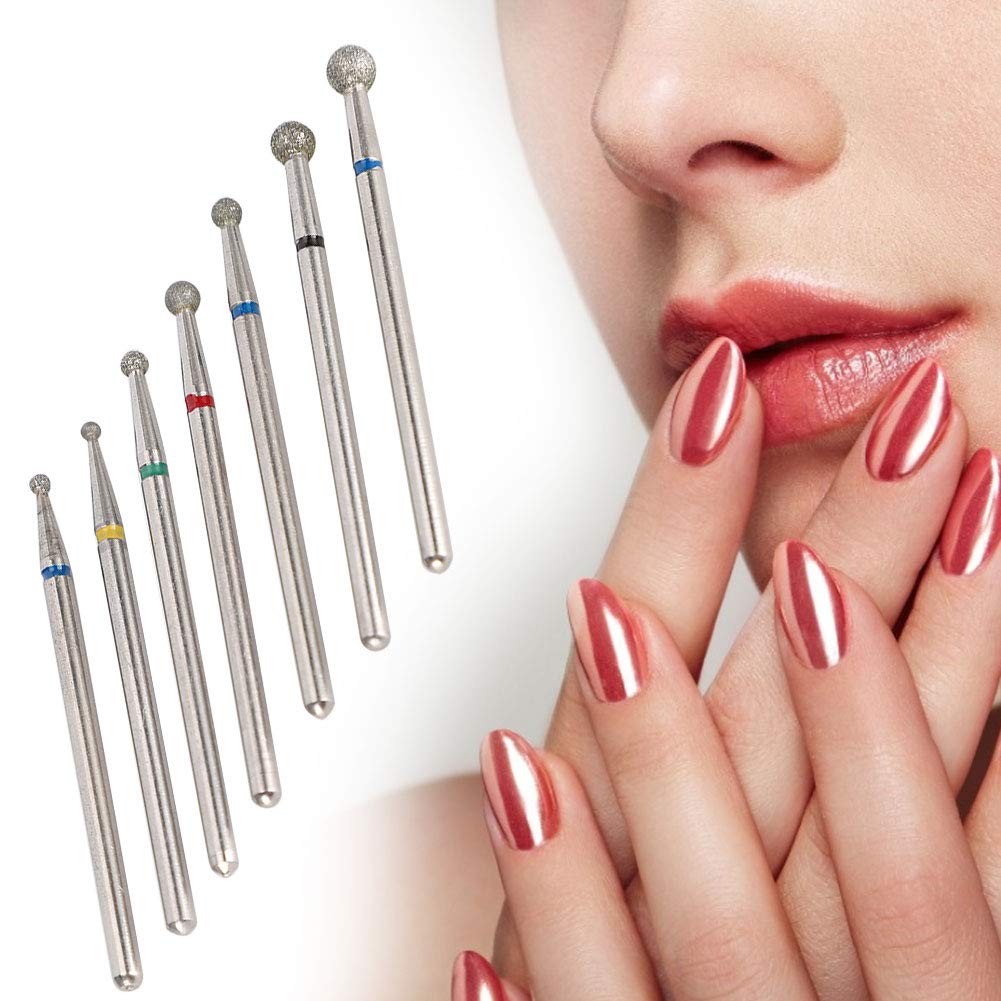 7-Piece Nail Drill Bits Set for Manicure & Pedicure - 3/32