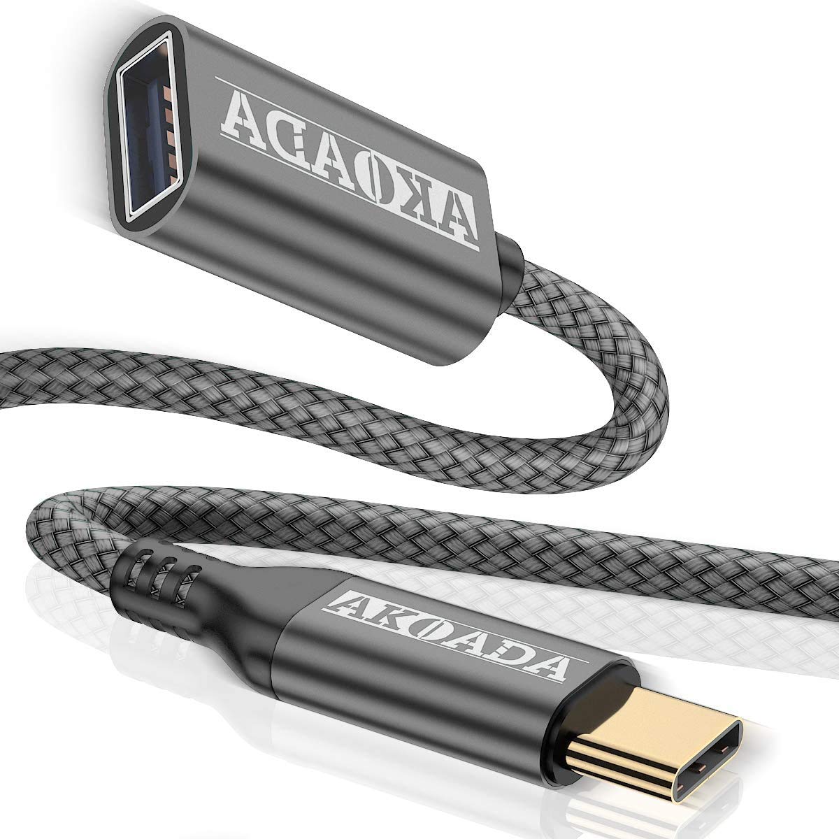 USB C to USB 3.0 Adapter (6.6ft/2M) - USB Type C Male to USB 3.0 Female OTG Converter - Thunderbolt 3 Compatible - for iPhone 16 Pro Max/16 Plus/16/15, iPad, MacBook Pro/Air 2023, Galaxy S24/S23/S22 - Perfect for Data Transfer, Charging & Device Connectivity