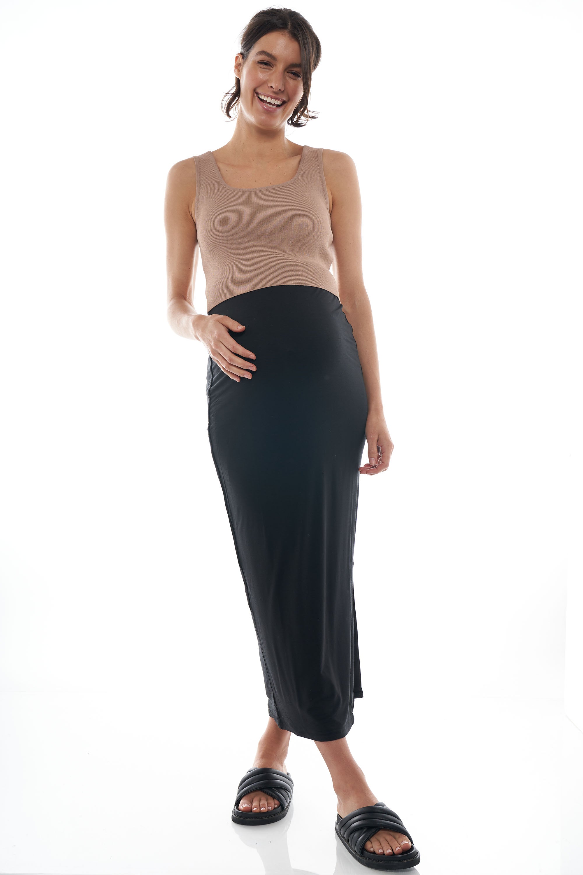 About That Base Knit Crop Top - Women's Fashion Stretchy Casual Shirt for Yoga, Workout & Everyday Wear