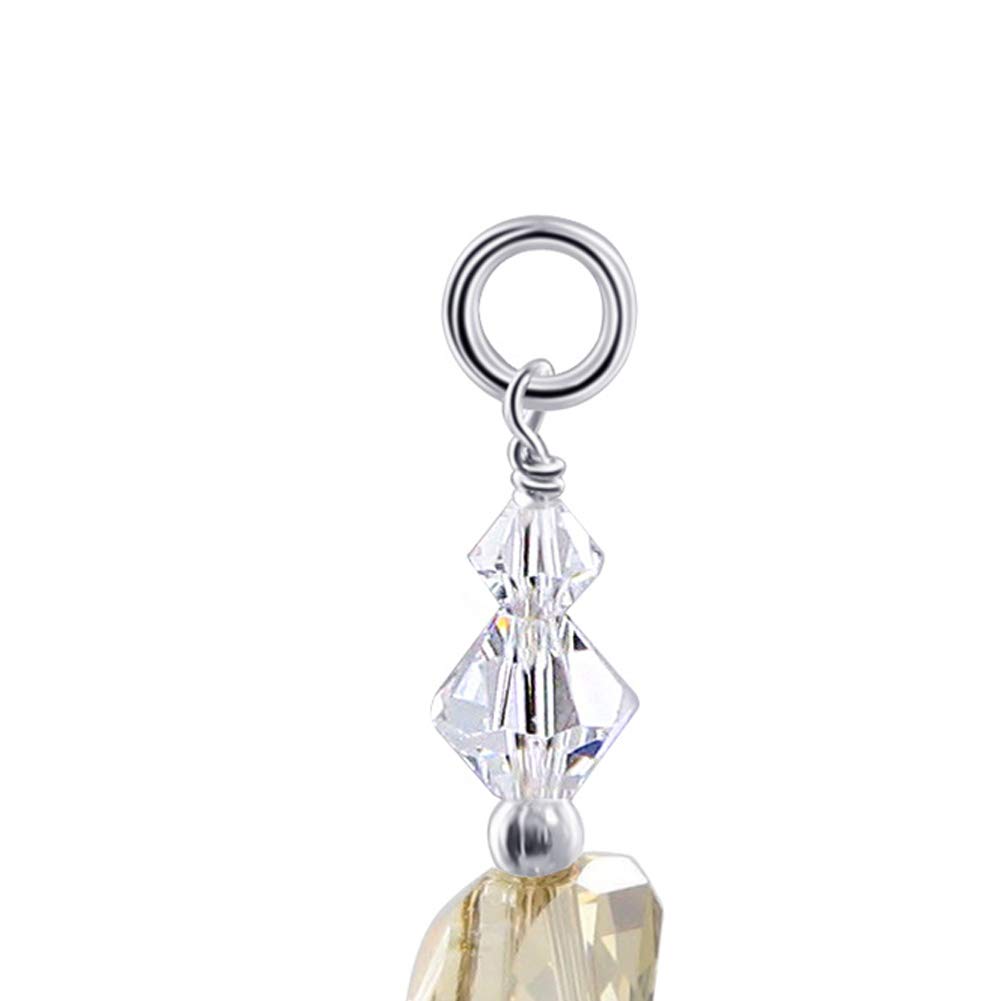 .925 Silver Charm Pendant with Austrian Crystals - Elegant Jewelry Gift for Women